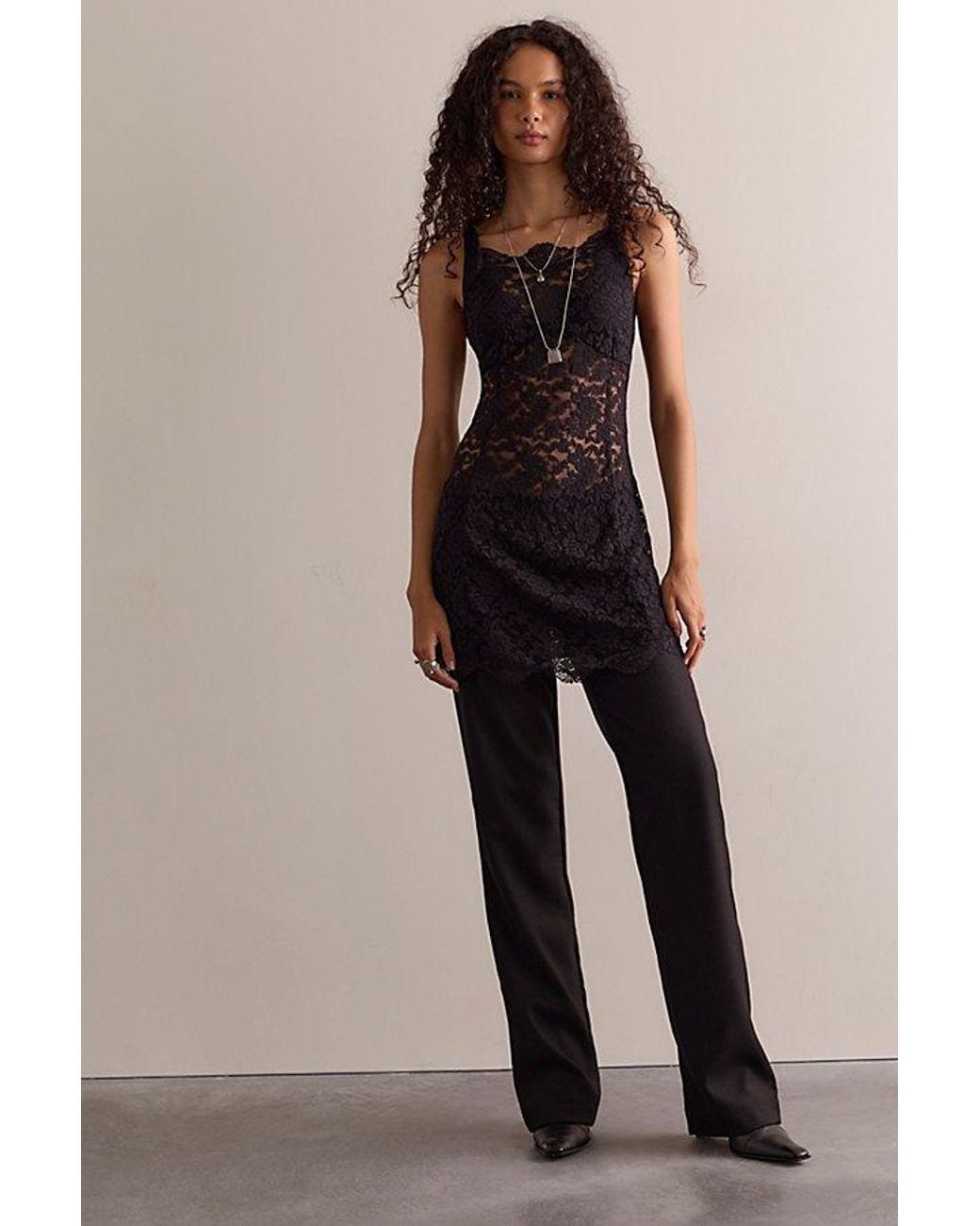 Intimately By Free People Brown First Impressions Mini Slip Dress By