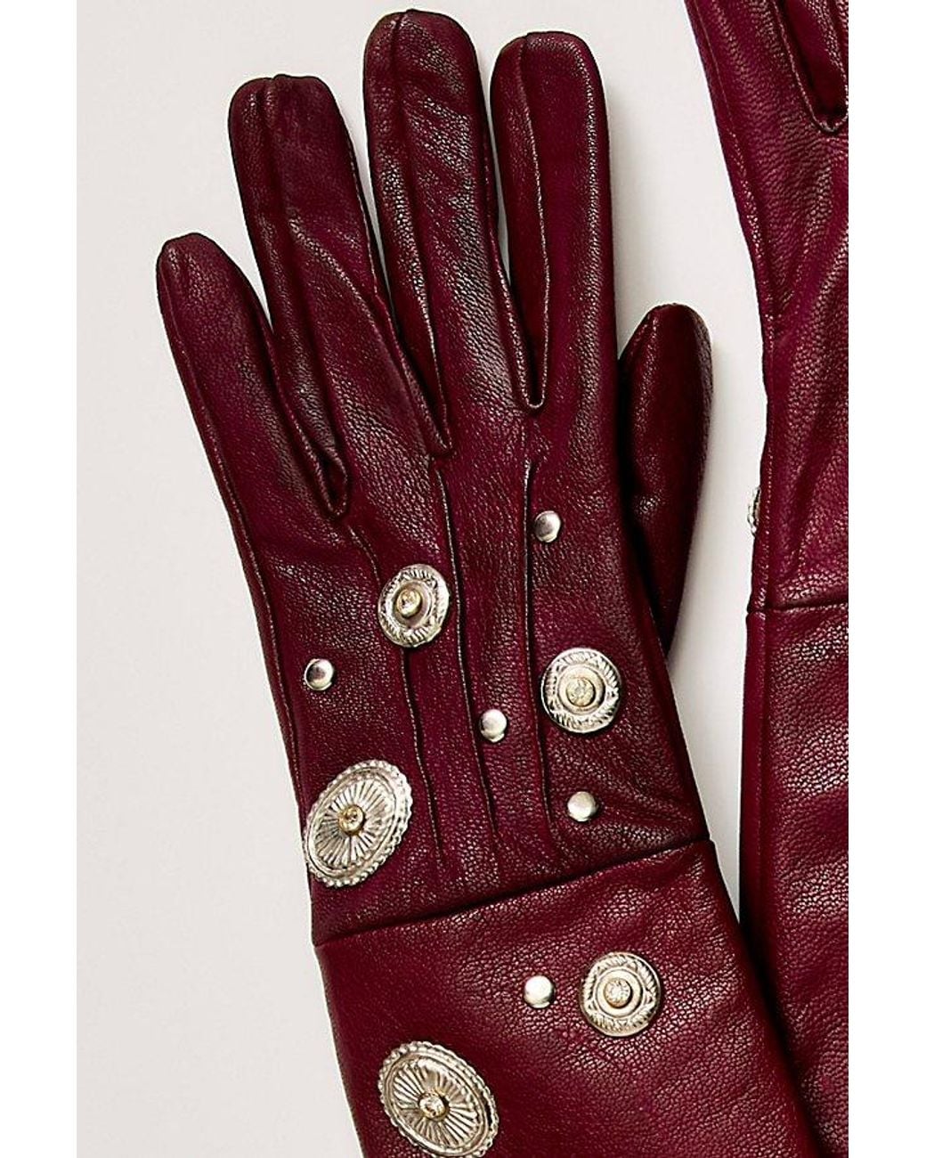 Urban Outfitters Red Long Gloves