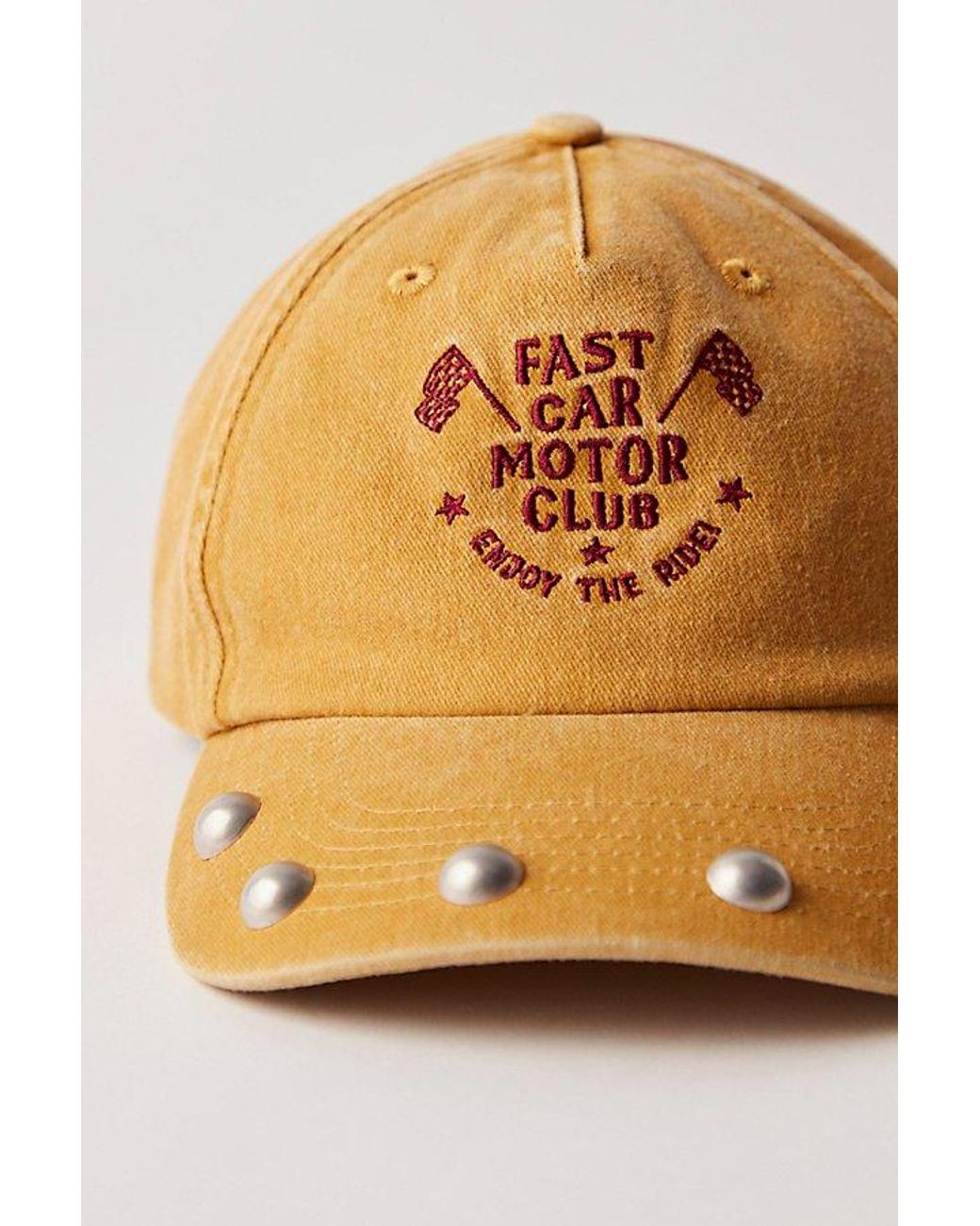 Free people Understated Leather Stud It Baseball Hat mustard yellow Understated Leather Stud It Baseball Hat | Free People UK main image 2