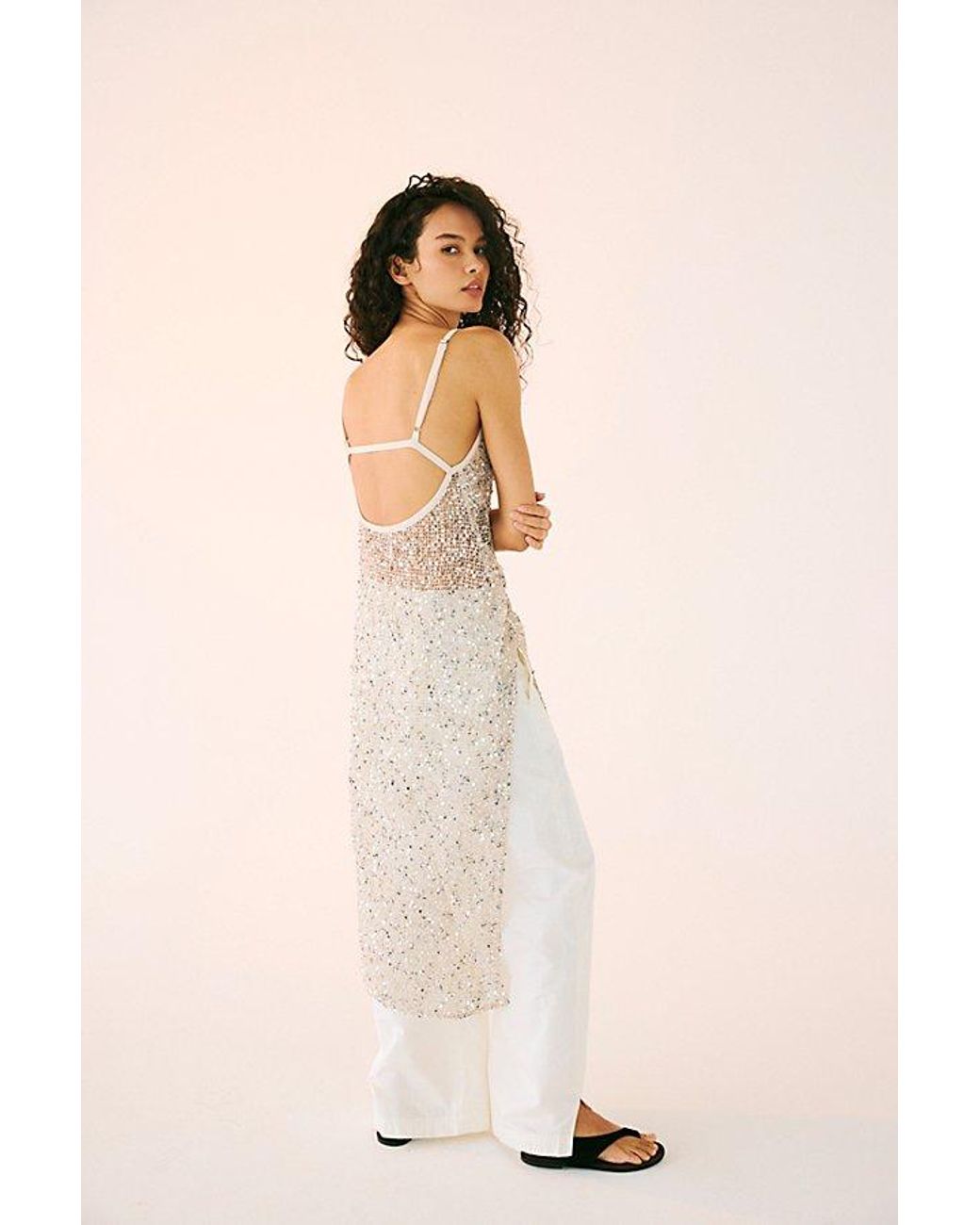 Free People Natural Midnight Dream Maxi Top