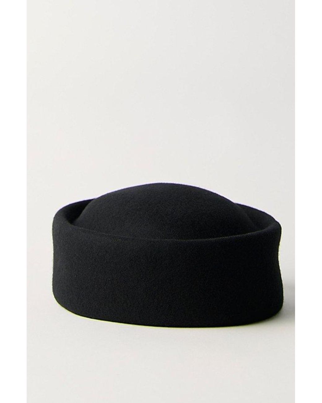 Free People Black Prim Pillbox Hat