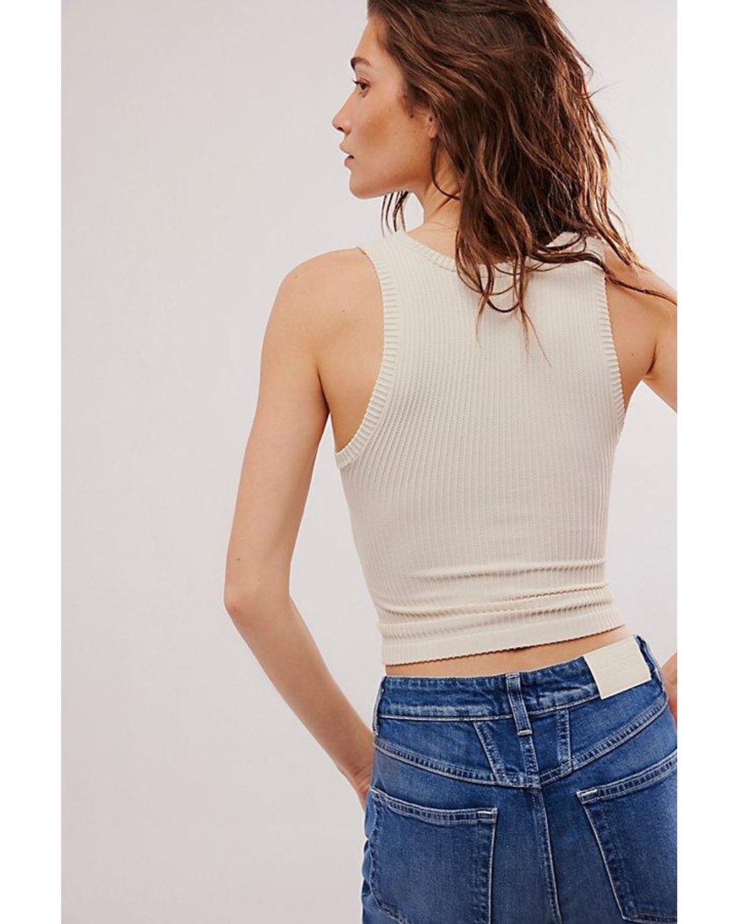 Intimately By Free People Gray Clean Slate Seamless Tank Top