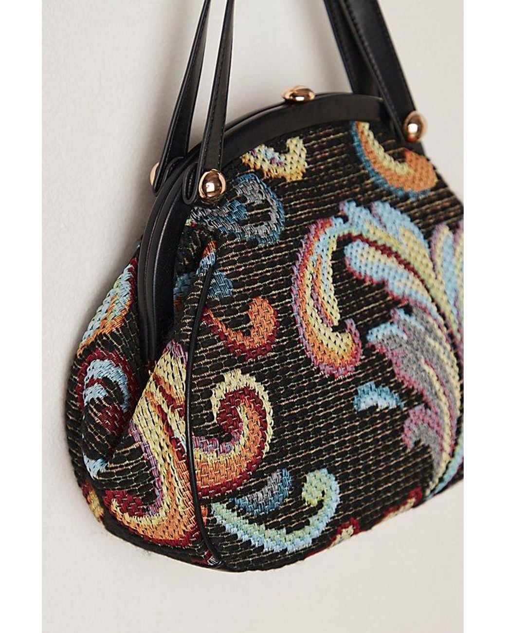 Anna Sui Metallic Tapestry Granny Bag