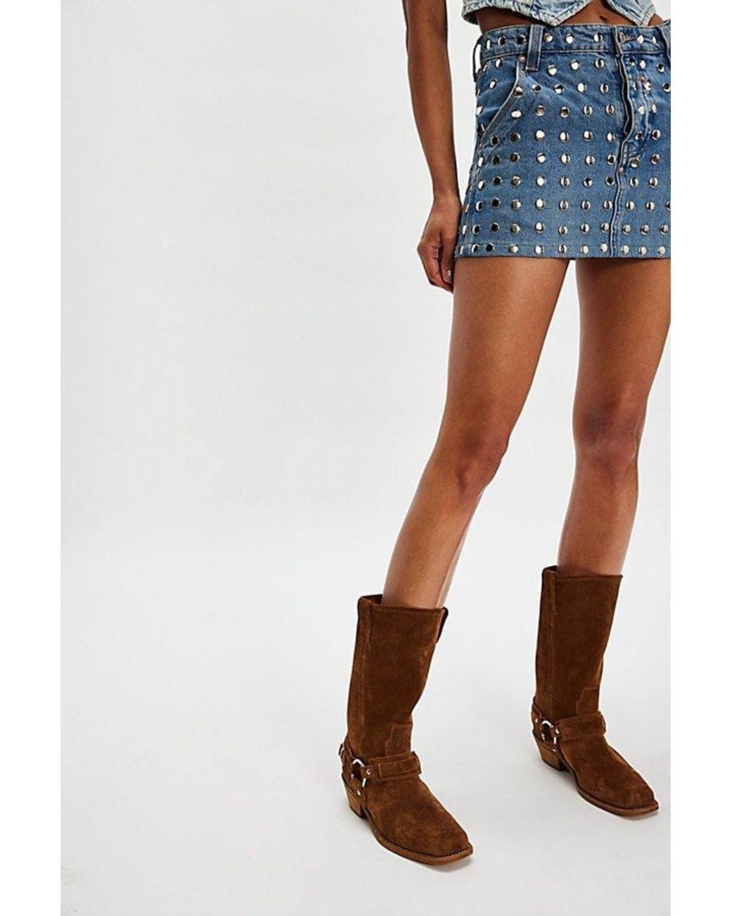 Jeffrey Campbell Brown Coyote Country Harness Boots By