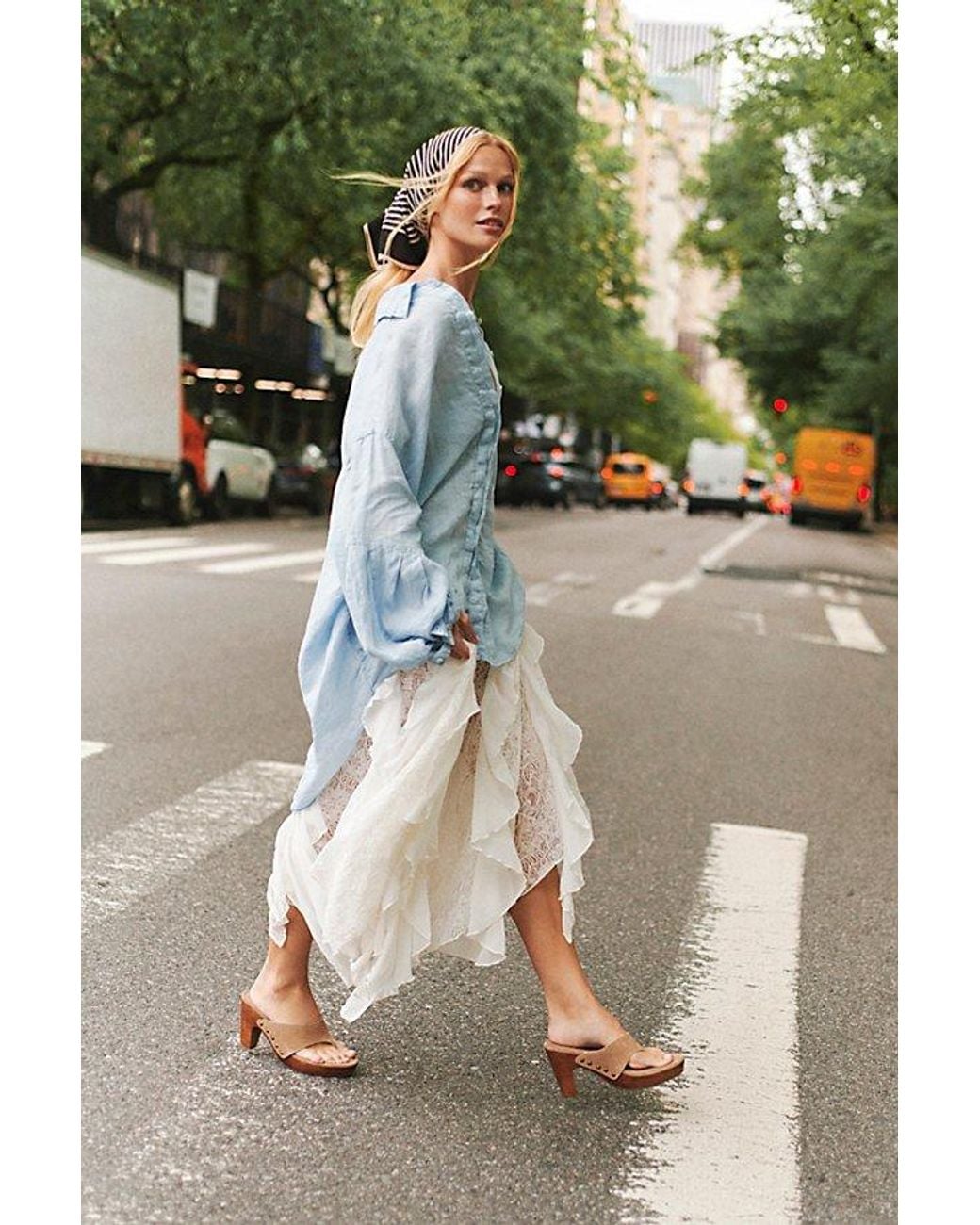 Intimately By Free People Green Candy Calling Maxi Slip Skirt By