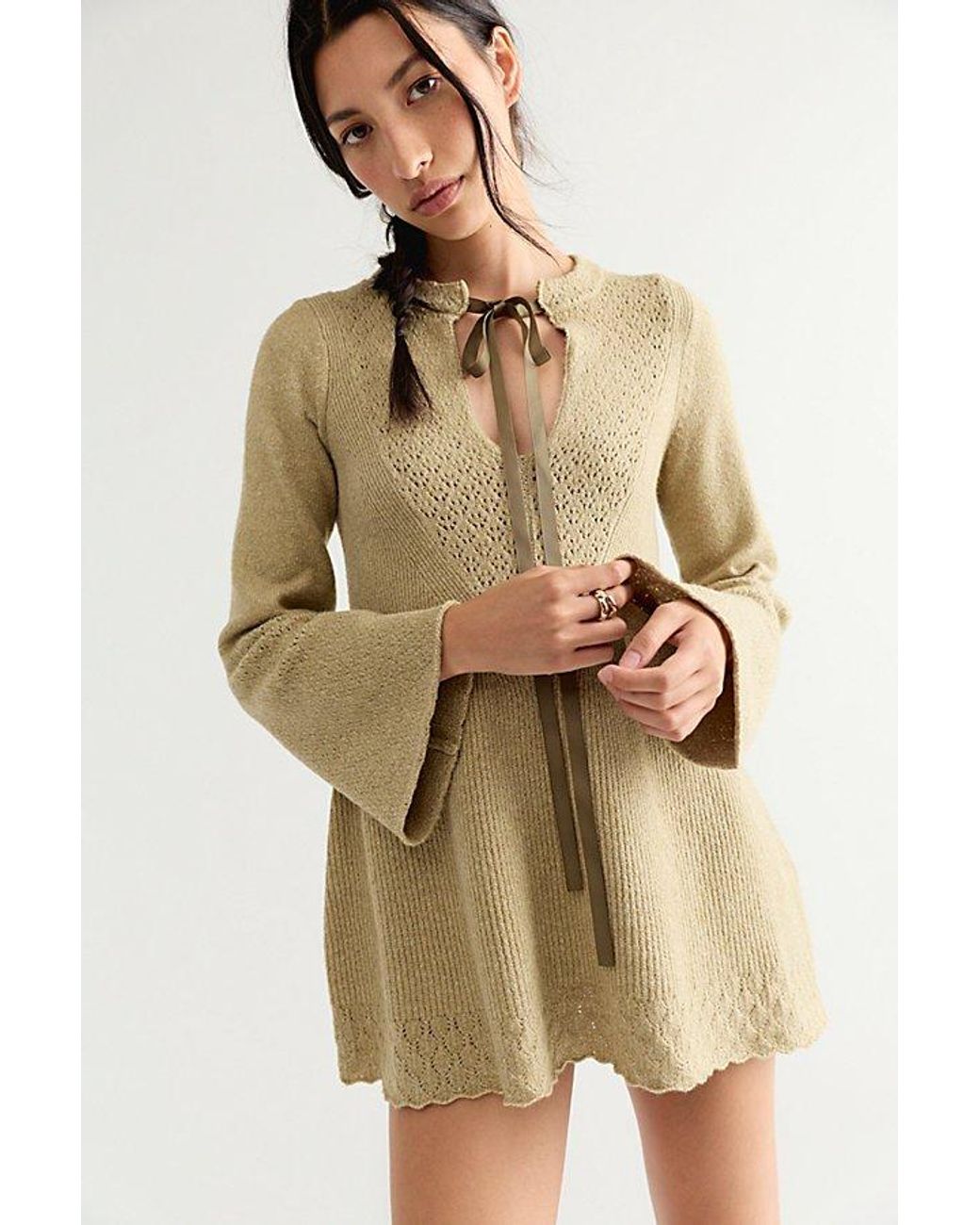 Bali Natural Old Flame Sweater Mini Dress