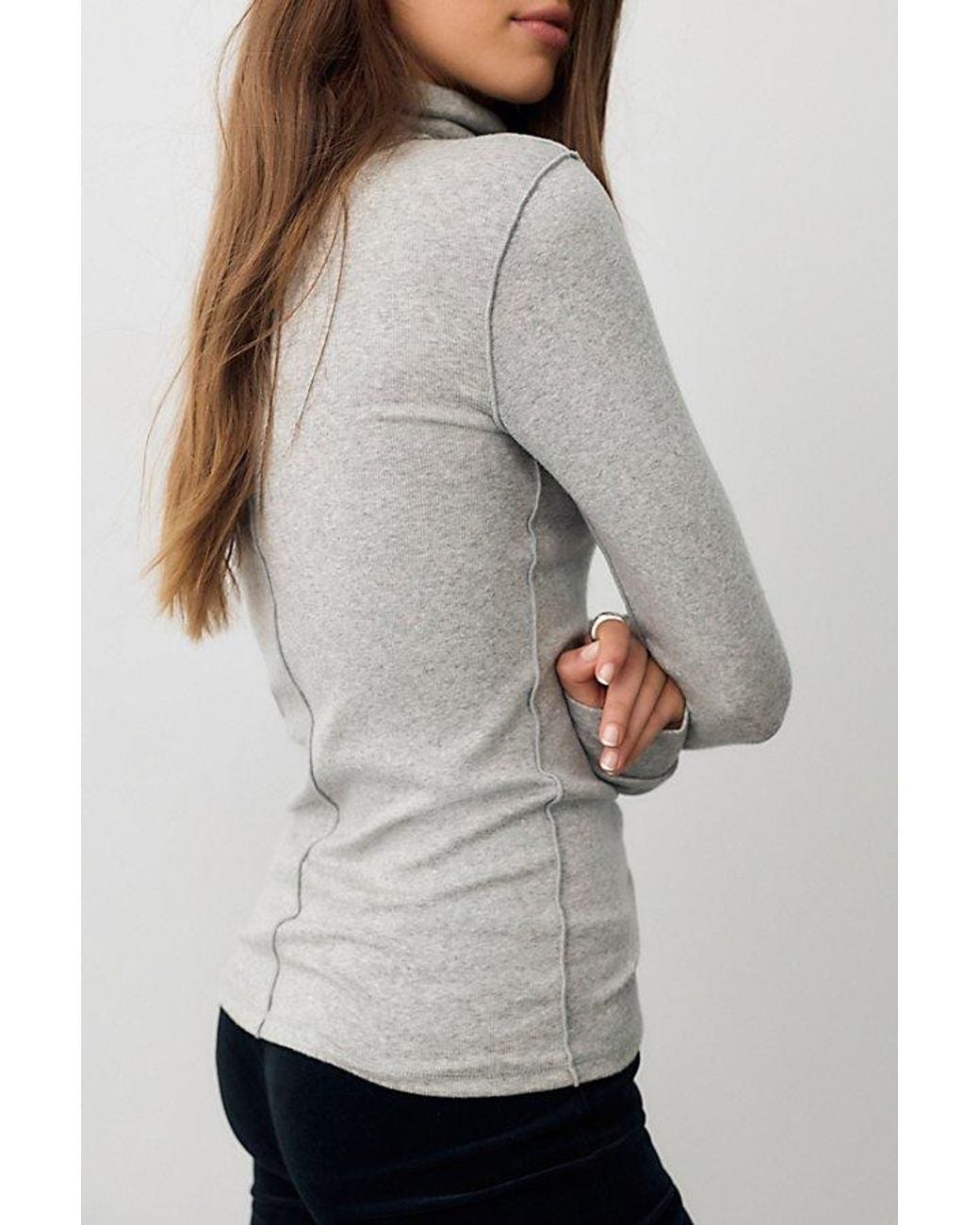 Free People Gray Good Good Turtleneck Top