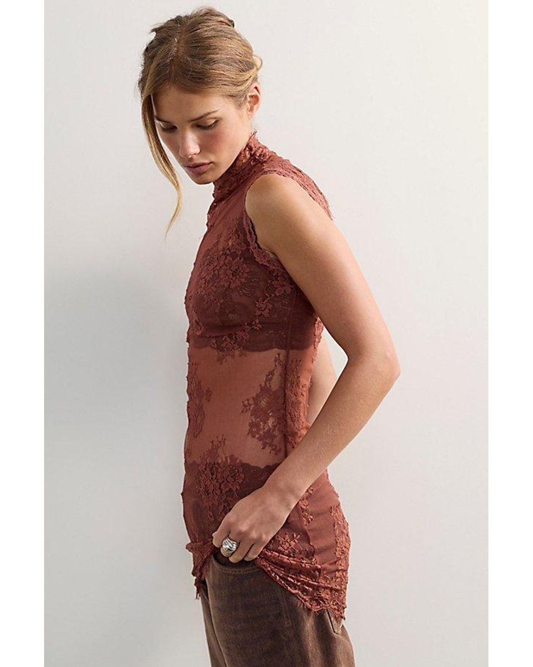 Intimately By Free People Red One More Time Mini Slip Dress By