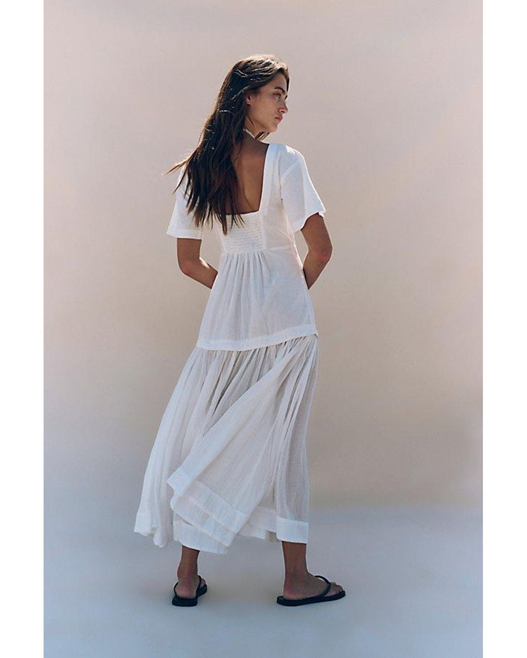 free-est White Marcella Midi Dress By