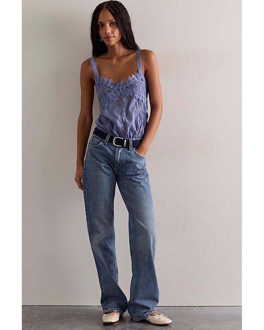 Intimately By Free People Blue Call Me Cutie Bodysuit By