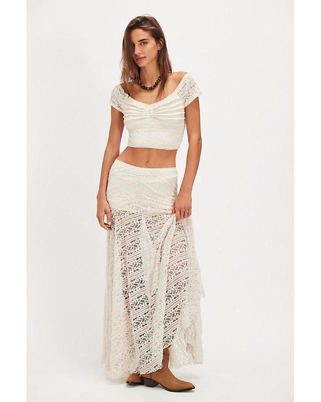 Free People Black Oh So Sweet Lace Set