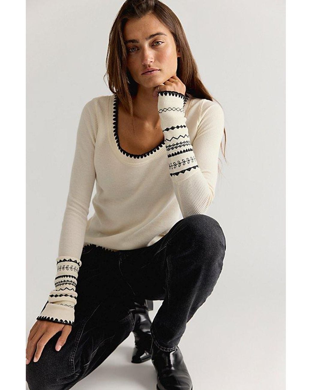 Free People Natural Aspen Thermal