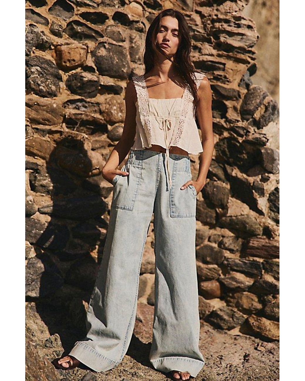 Intimately By Free People Multicolor Soft Launch Crop Top By