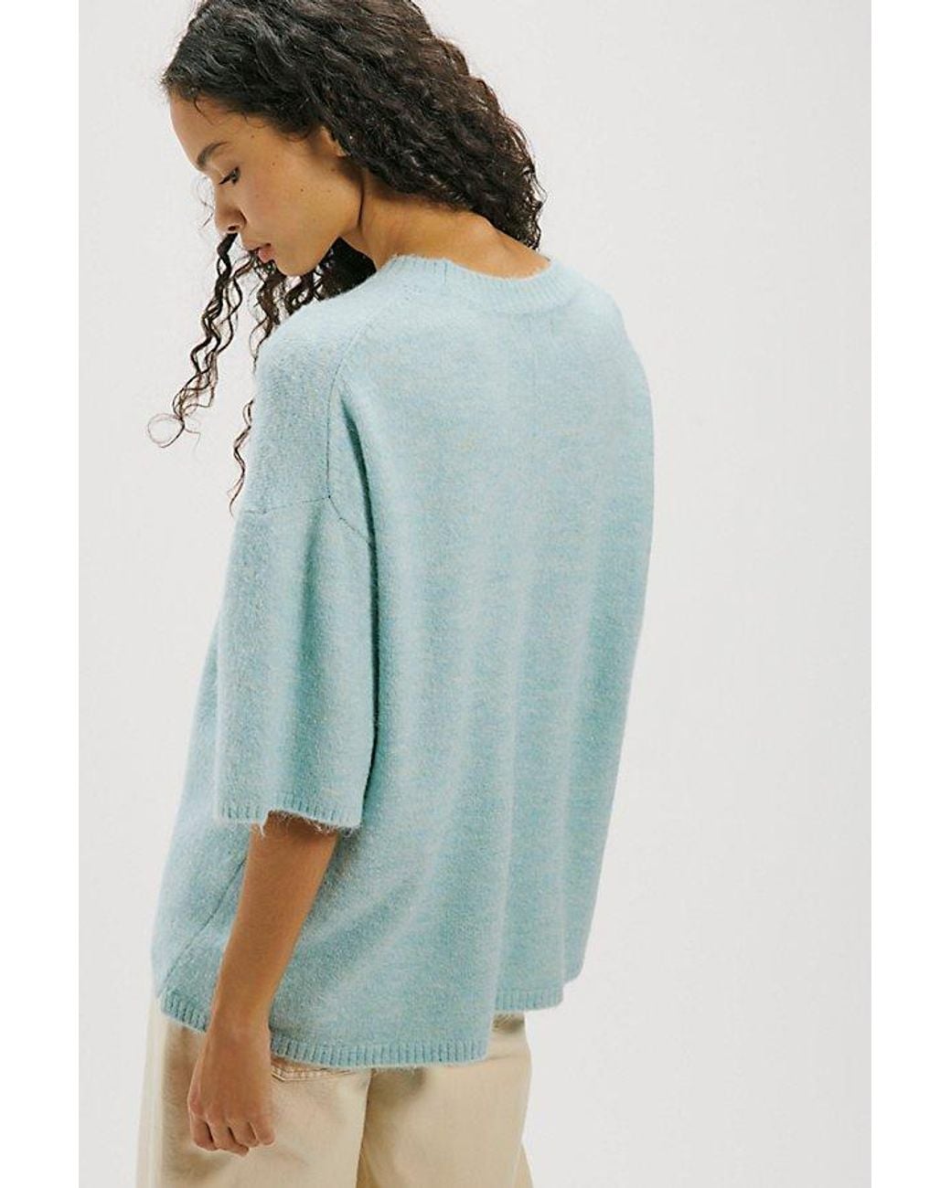 Free People Blue Margot Softspun Sweater Tee