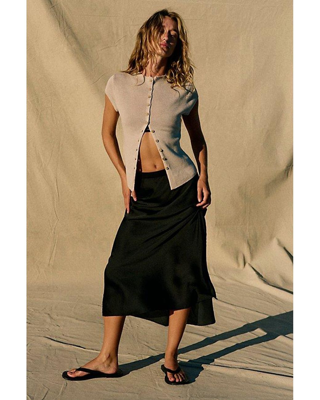 free-est Natural Hazel Sweater Top