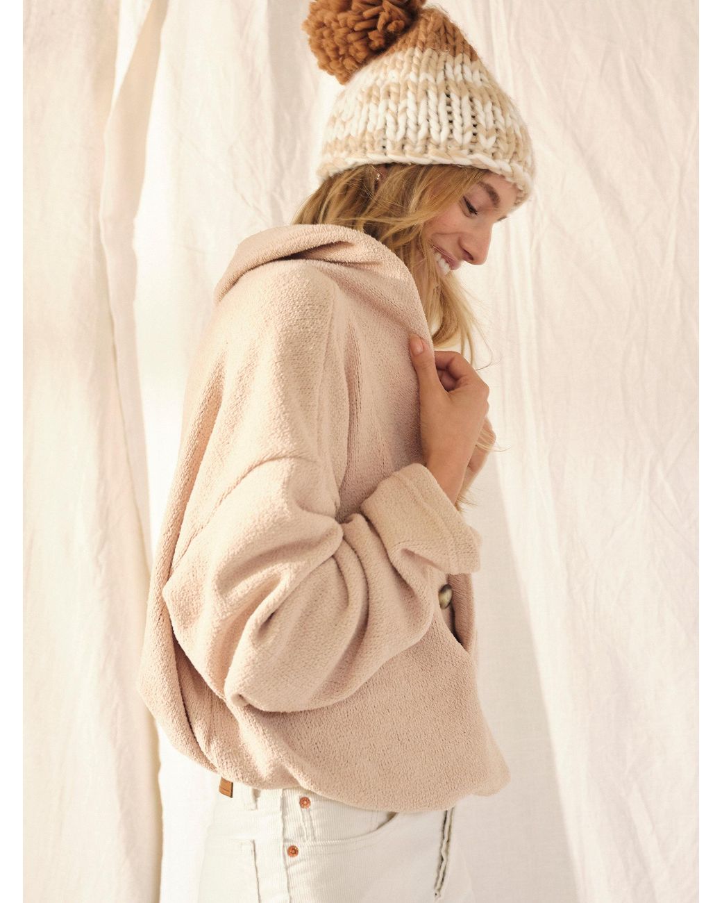 Free People Bino Pullover in Natural Lyst