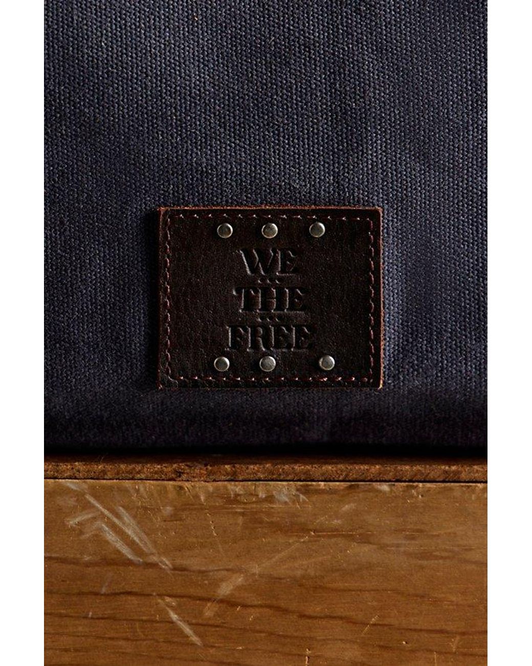 Free People Blue Preston Canvas Bag