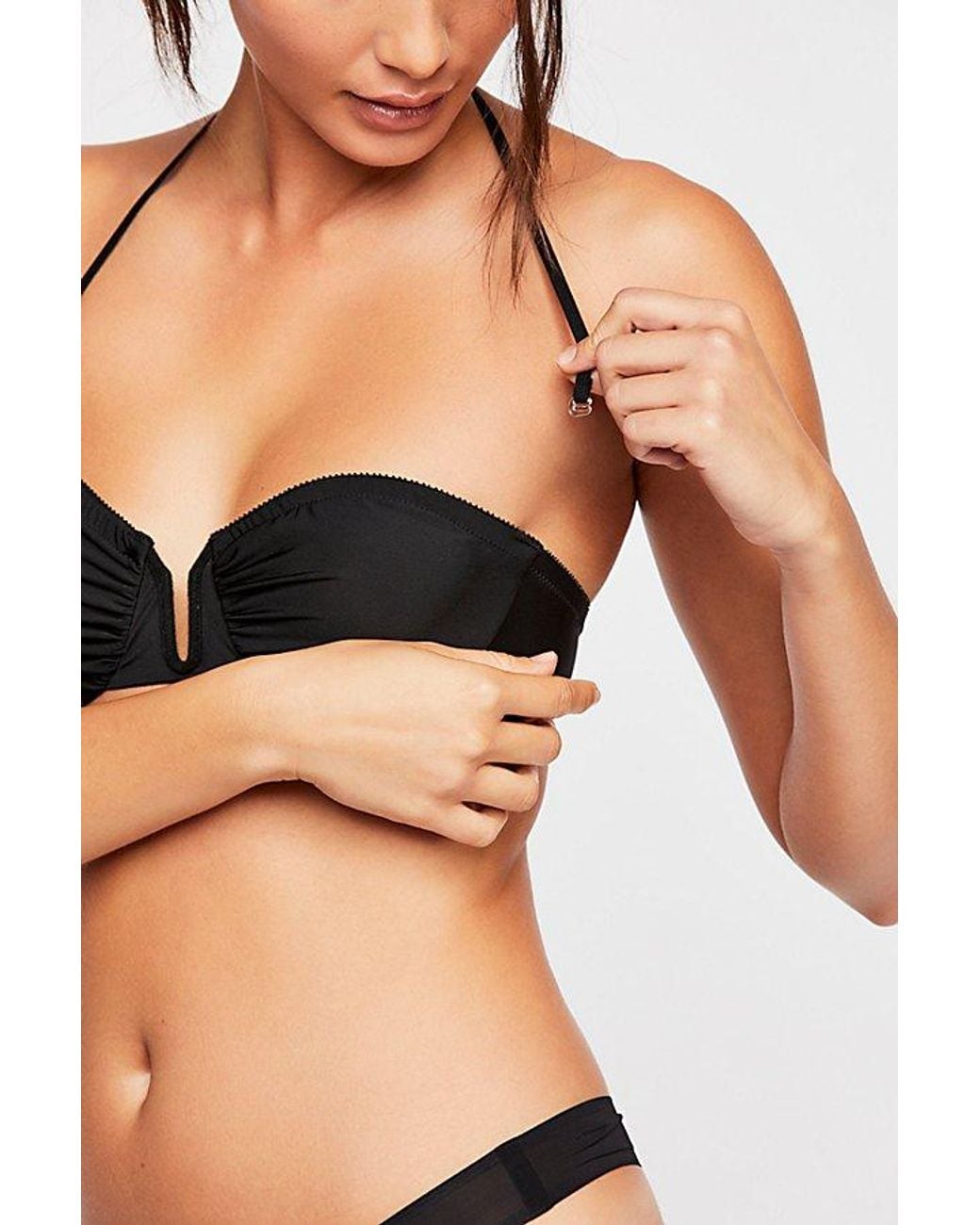 Only Hearts Black Second Skins Convertible Strapless Bra