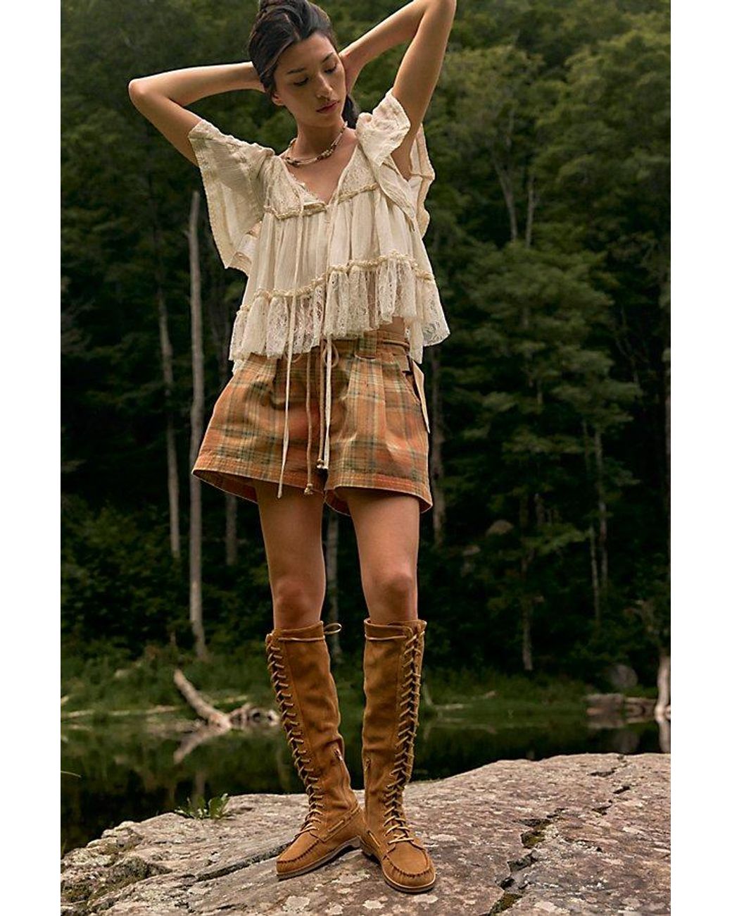 Free People Green Teddy Top