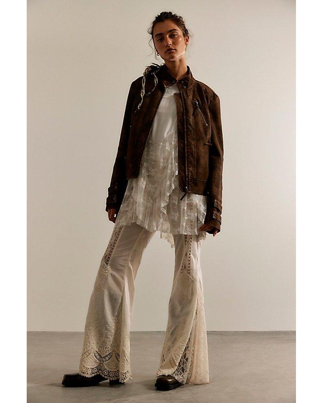 Free People Brown Jesse Vegan Suede Jacket