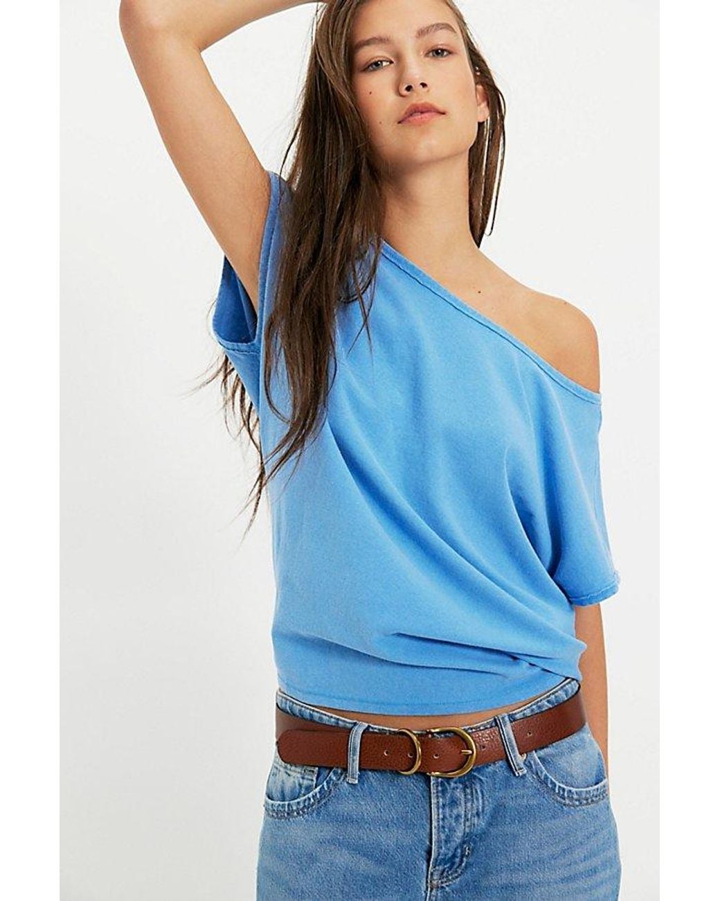 Free People Blue Peggy Tee