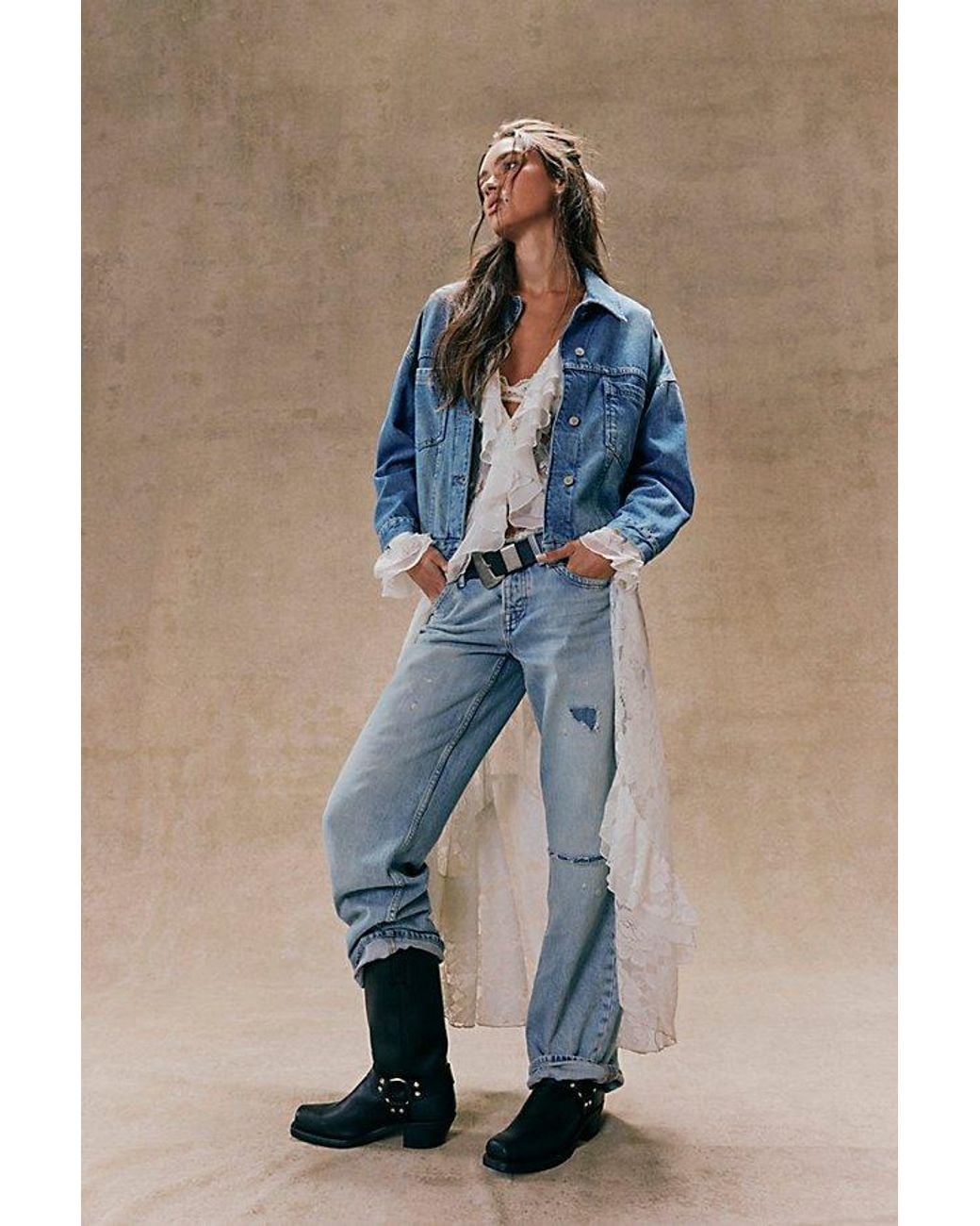 Free People Black Heirloom Maxi Top