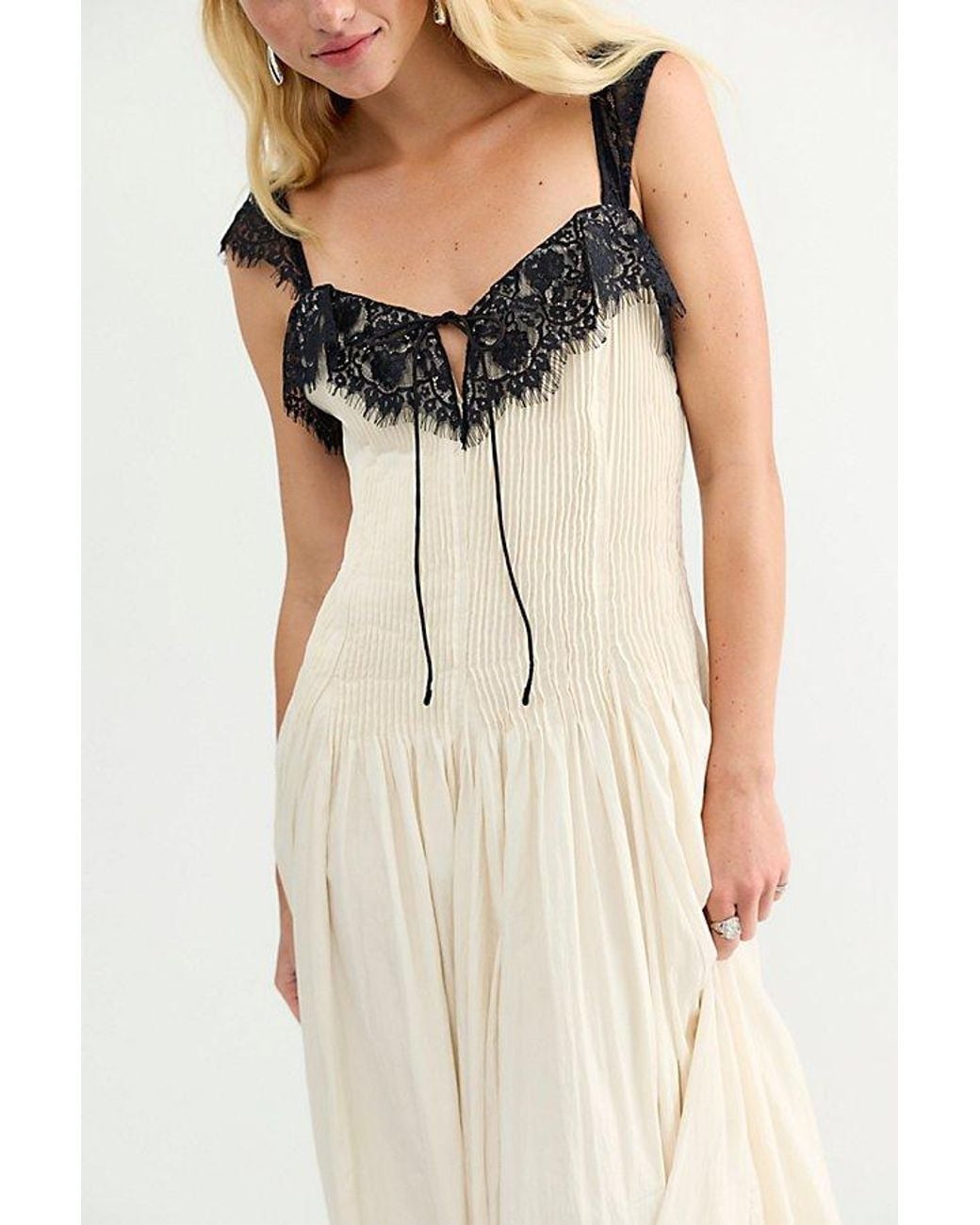 Free People White Aurora Midi Dress