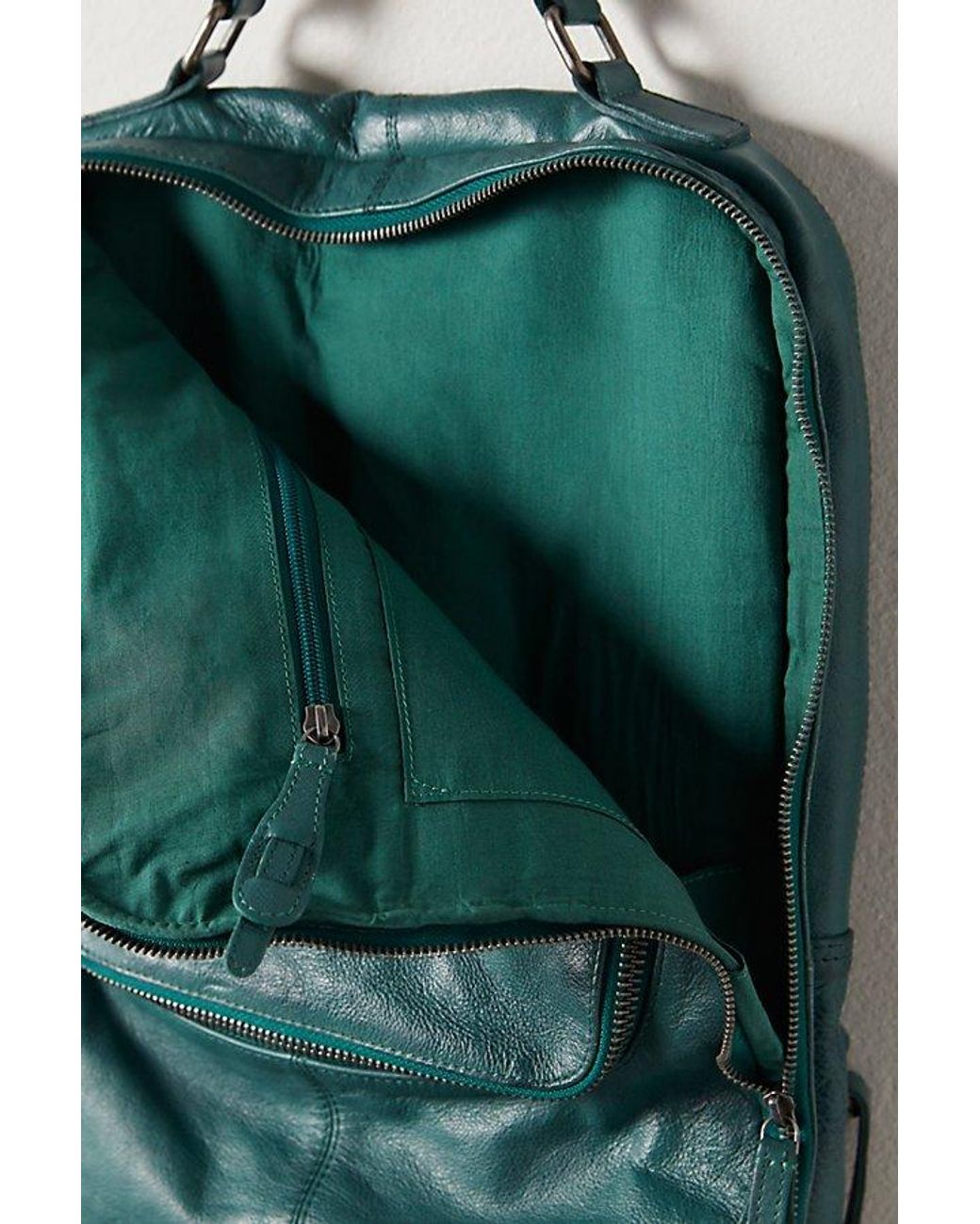 Free people East End Leather Backpack dark olive moss Free People East End Leather Backpack in Green | Lyst main image 3