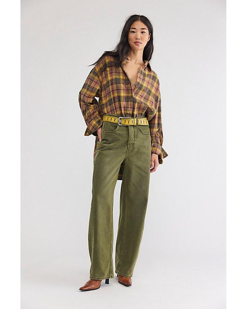 Free People Multicolor Selene Oversized Flannel