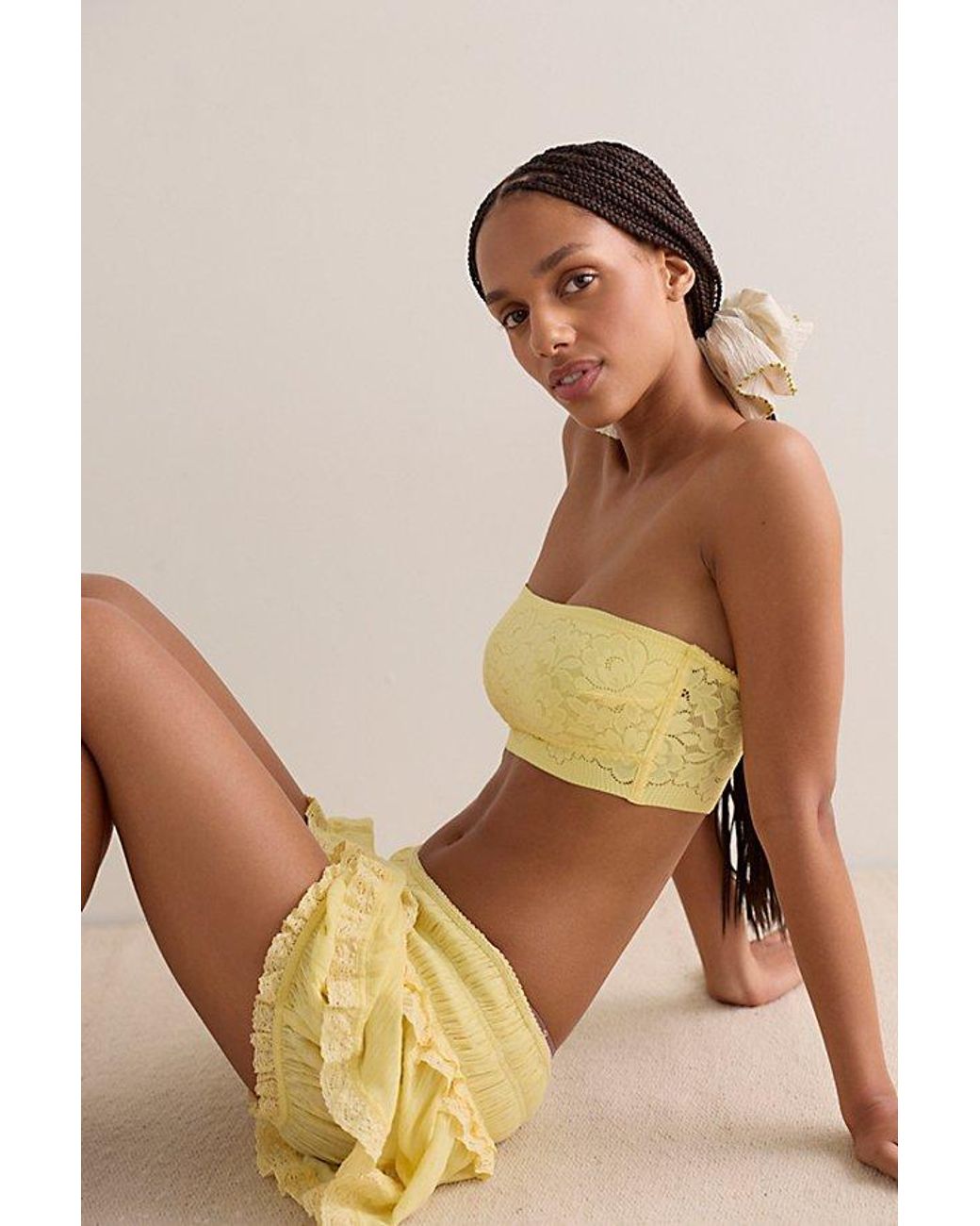 Intimately By Free People Green Smooth Talking Lace Bandeau By