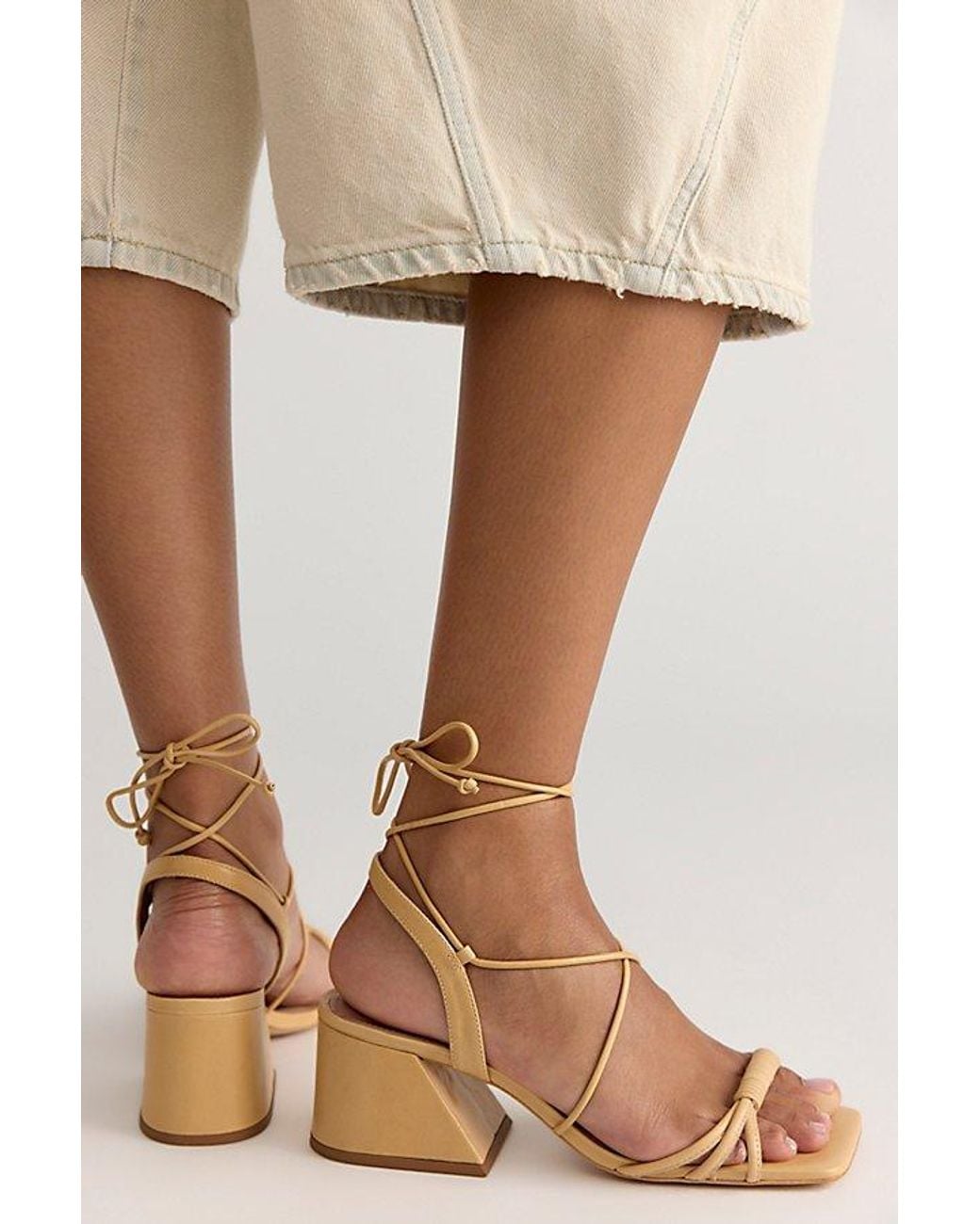 Vicenza Brown Love Letter Wrap Heels Top By