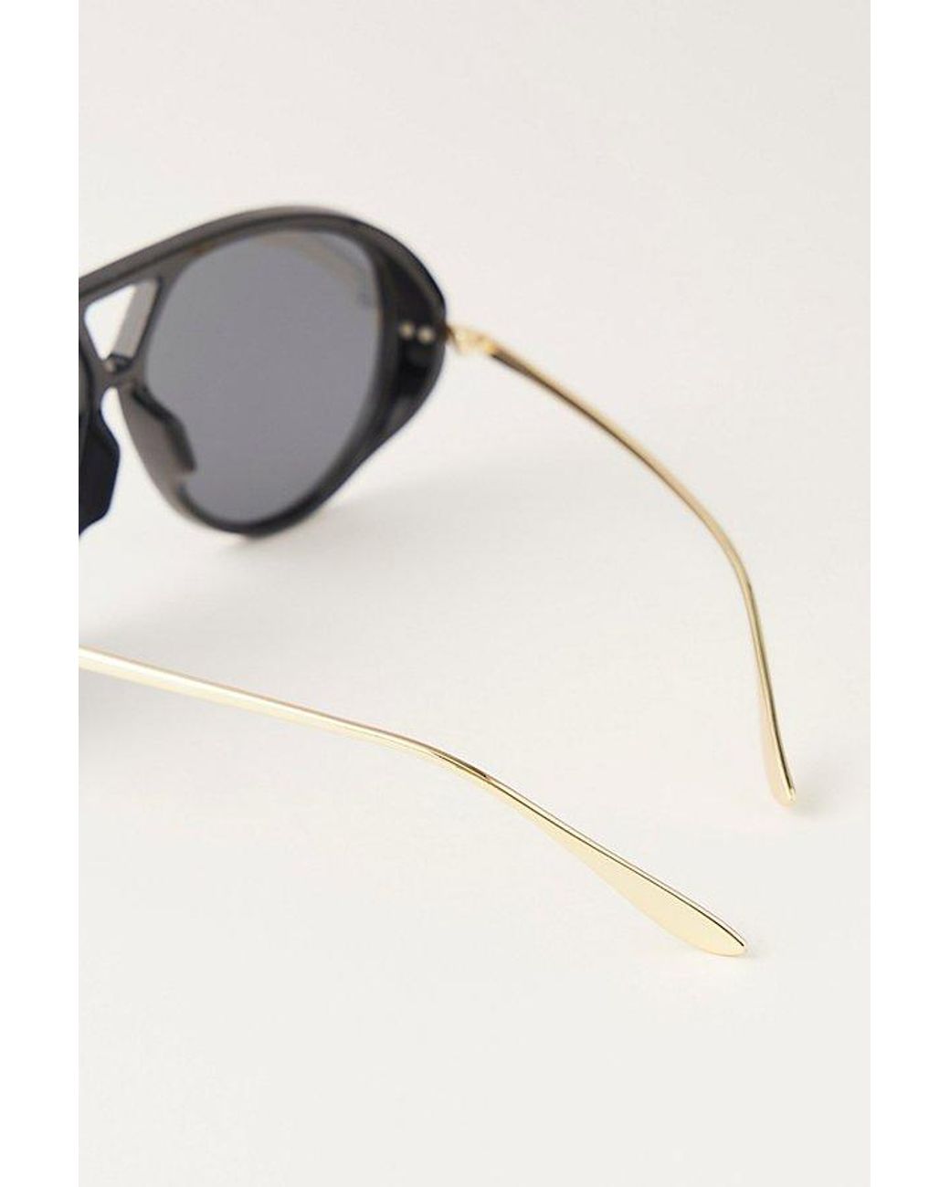 Free People Green Sunday Afternoon Oversized Aviator Sunglasses