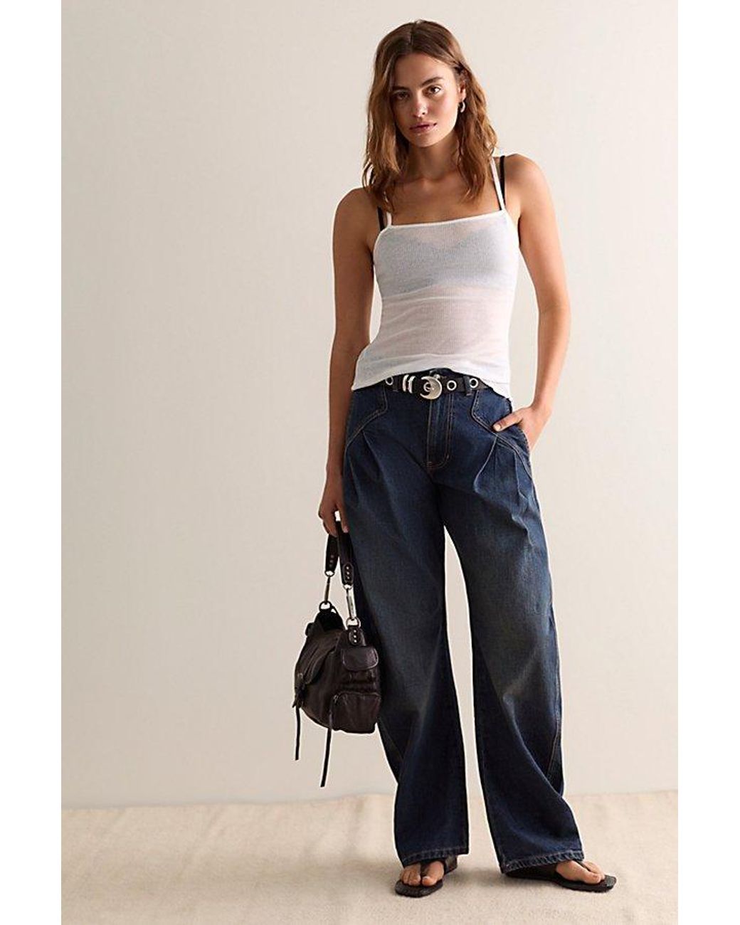 Intimately By Free People Brown Barely Bare Rib Cami By