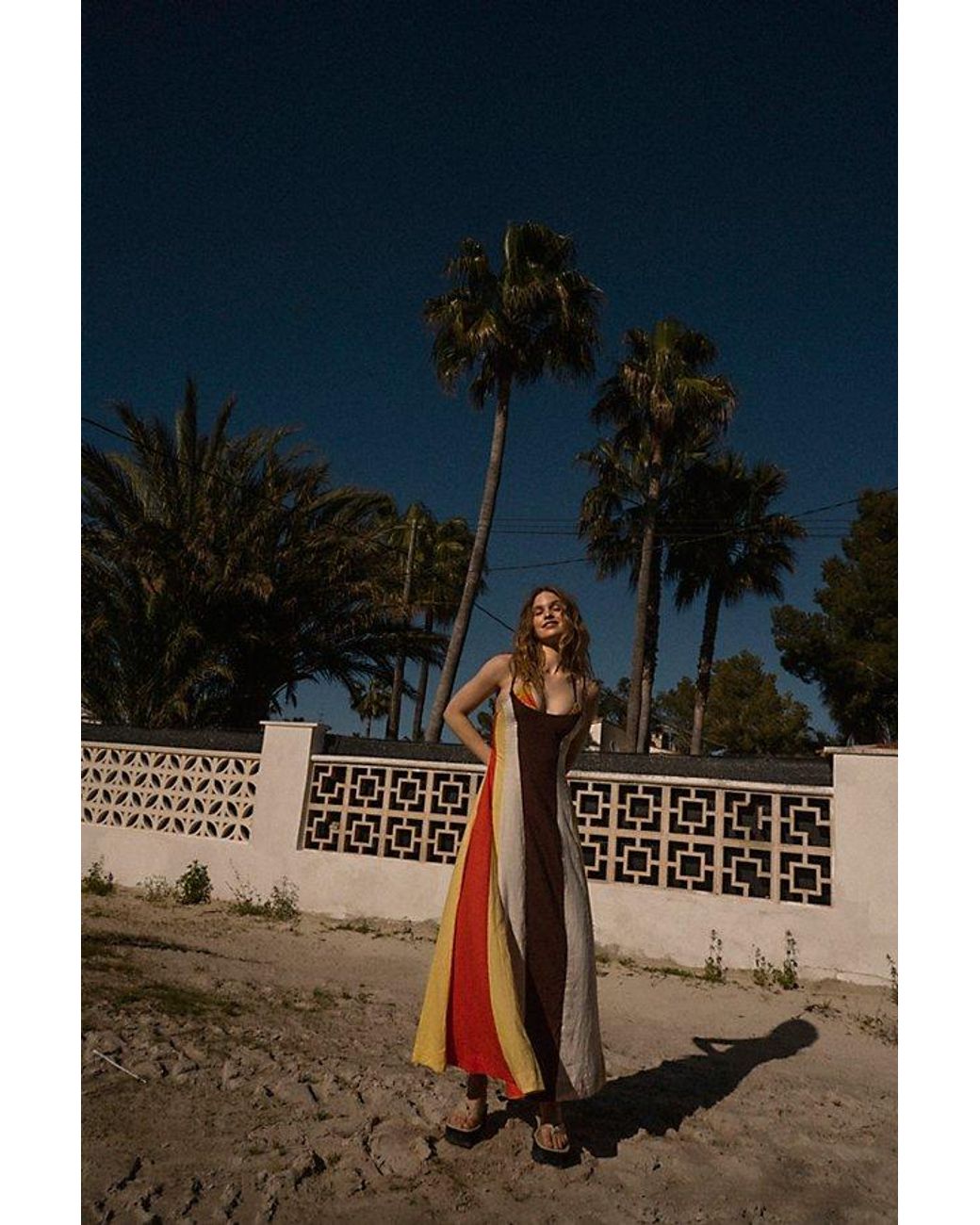 Free People Color Harmony Maxi Dress in Blue | Lyst