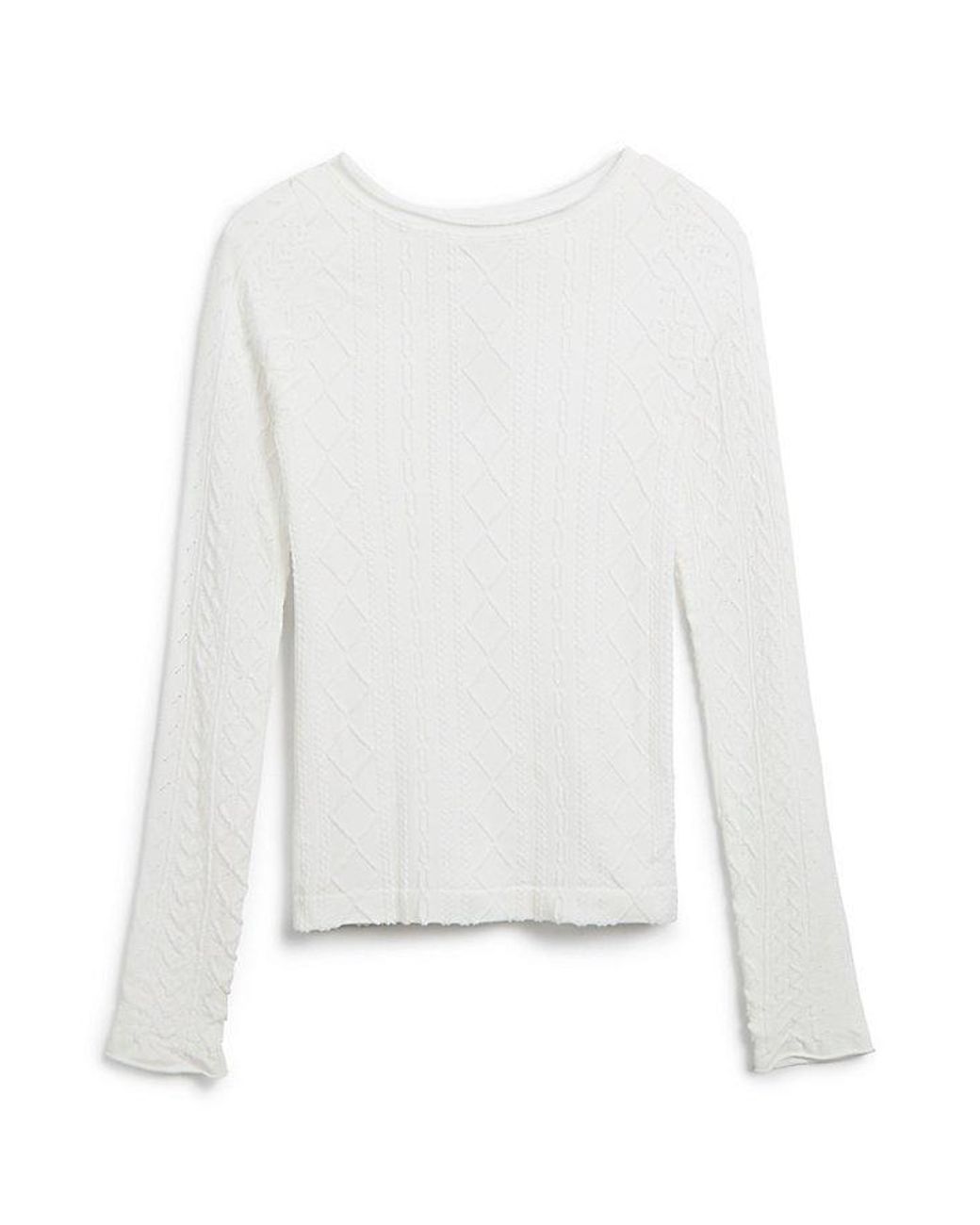 Intimately By Free People Brown So Soft Seamless Modal Cable Long Sleeve By