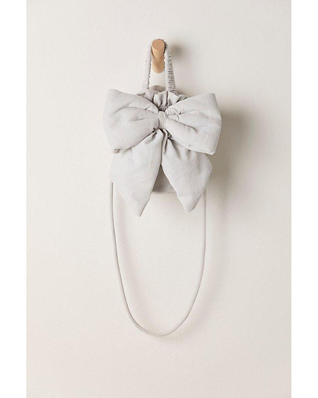 Free People Natural Belle Velvet Bow Bag