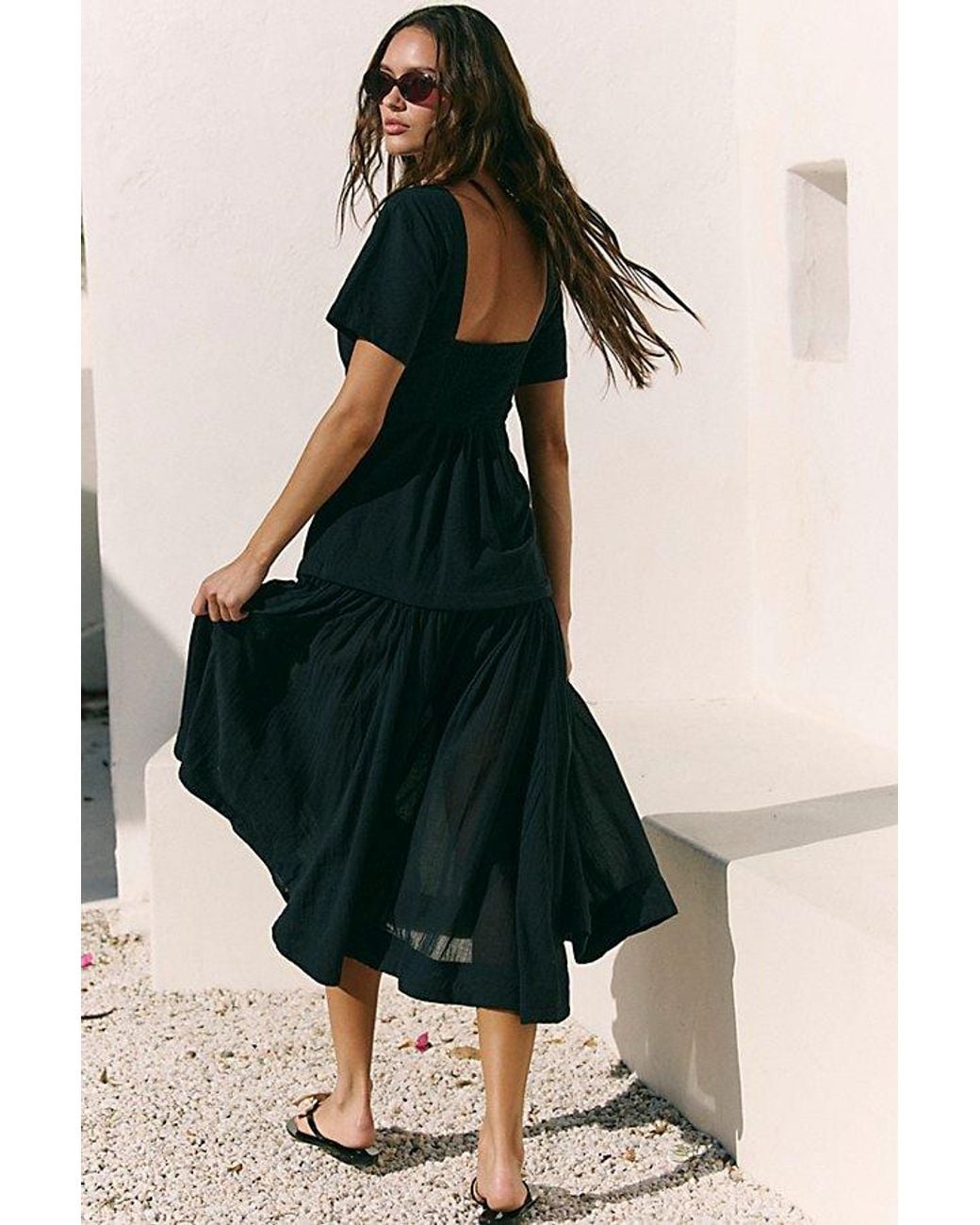 free people black midi dress Marcella in Ladies dresses Size:Up to 37
