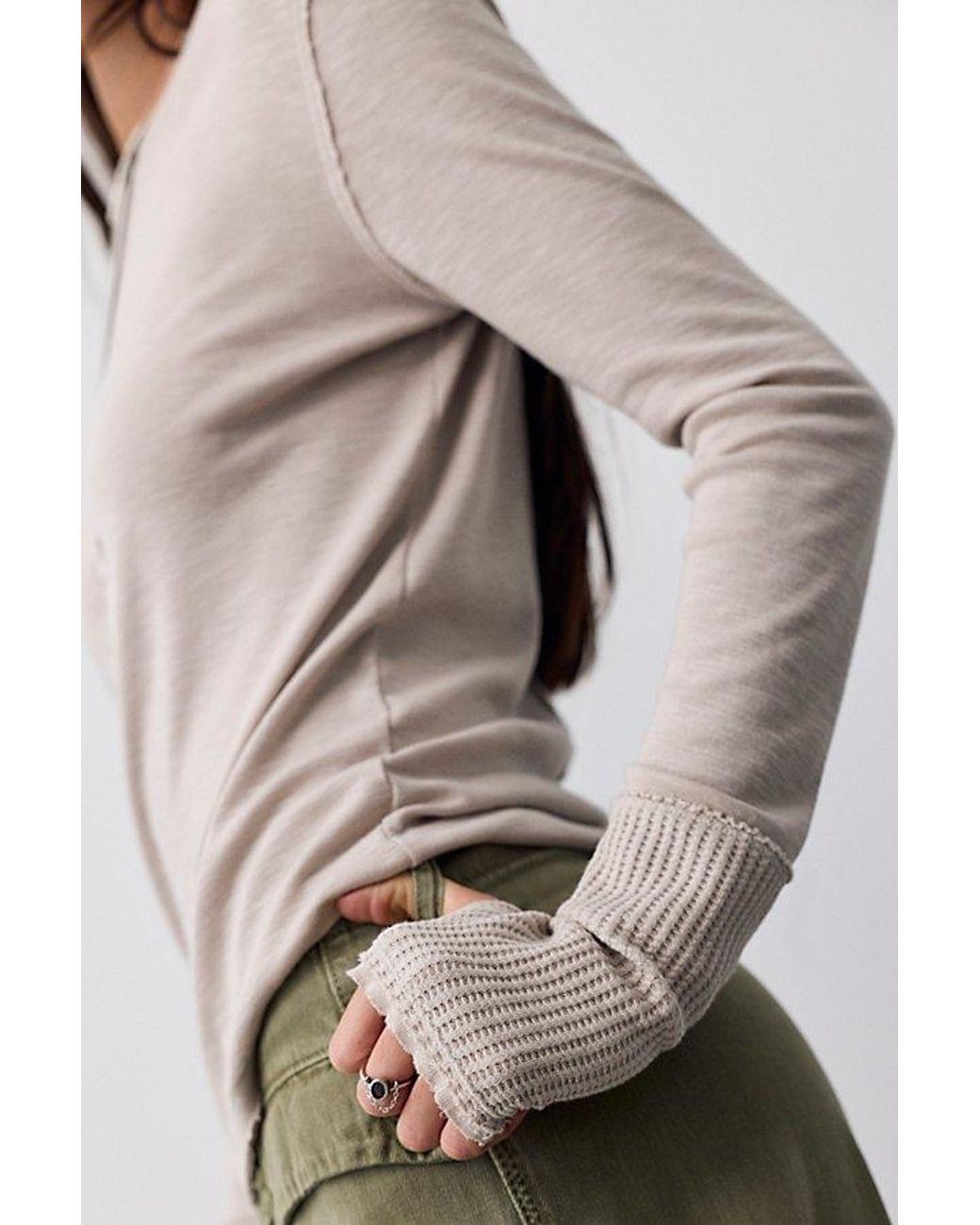 Free People Multicolor Tinsley Long Sleeve Top