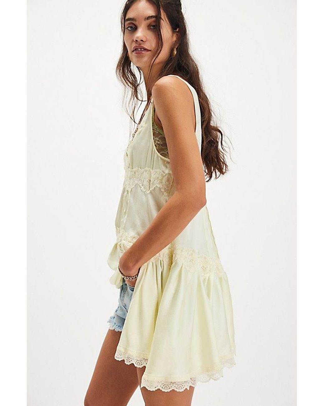 Intimately By Free People Multicolor In This Groove Mini Slip Dress By