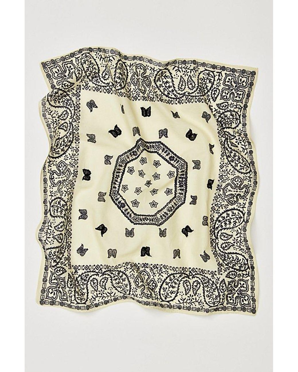 A yellow everyday printed bandana from Free People