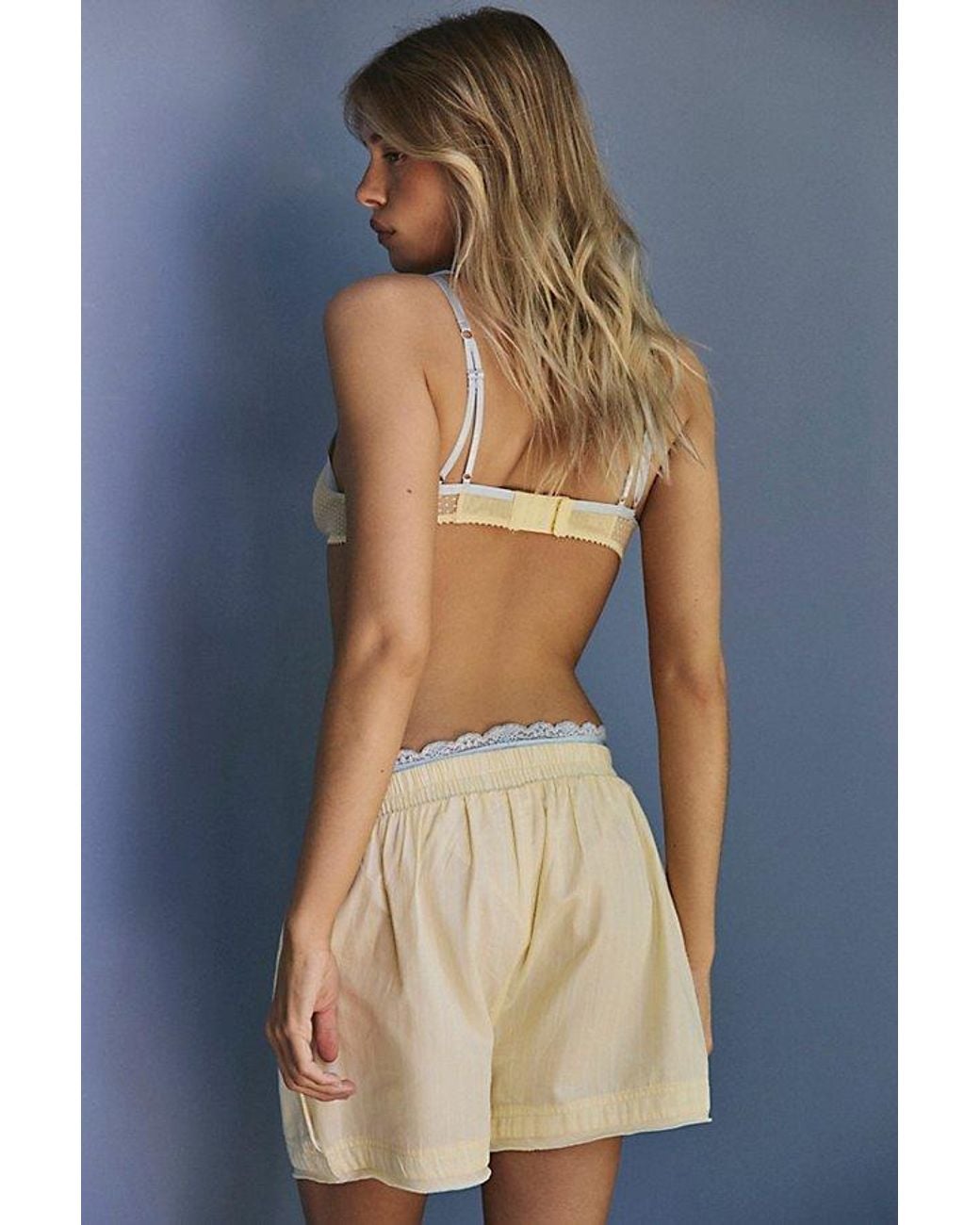Free People Green Day To Day Striped Boxers