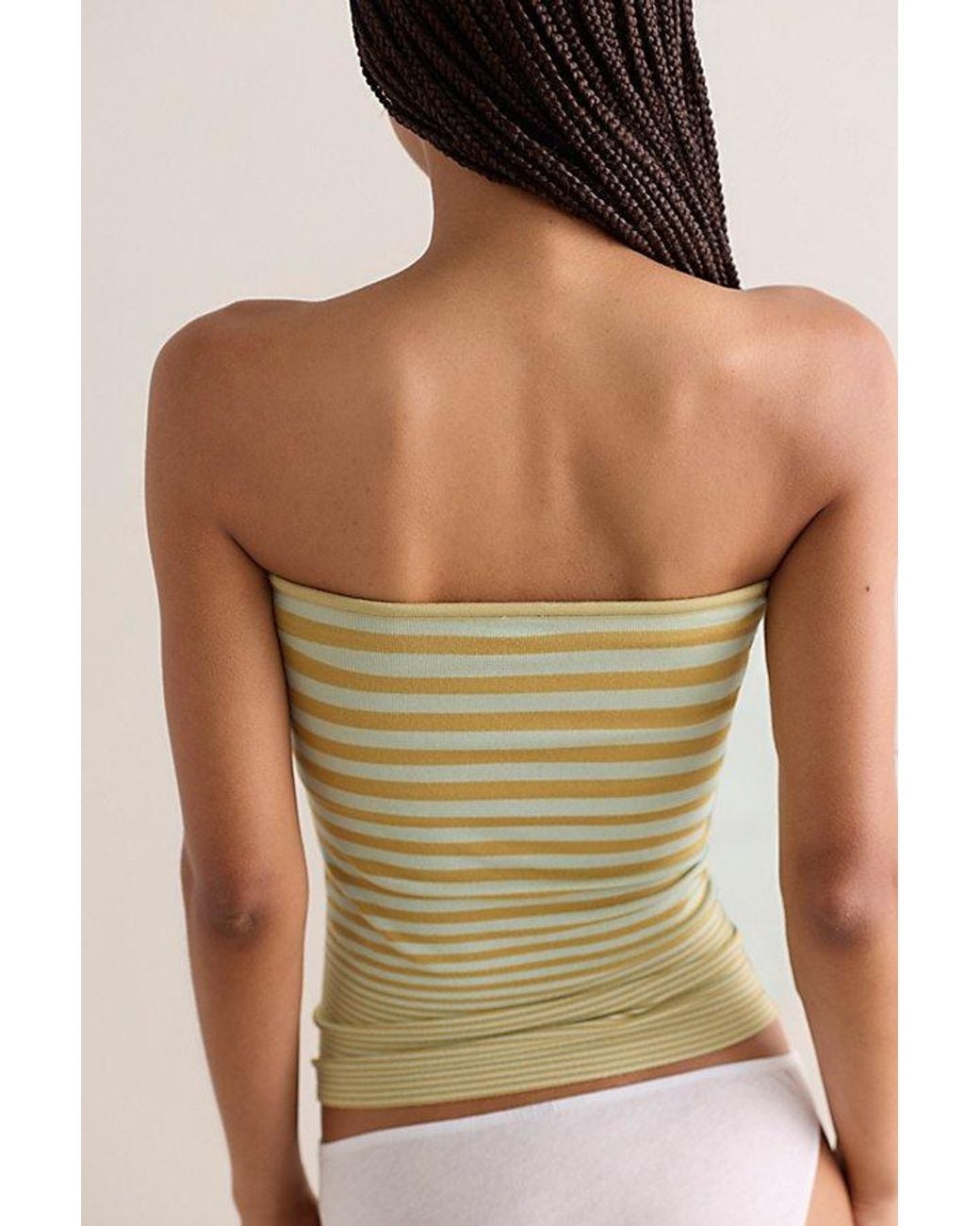 Intimately By Free People Yellow So Soft Seamless Modal Stripe Tube Top By