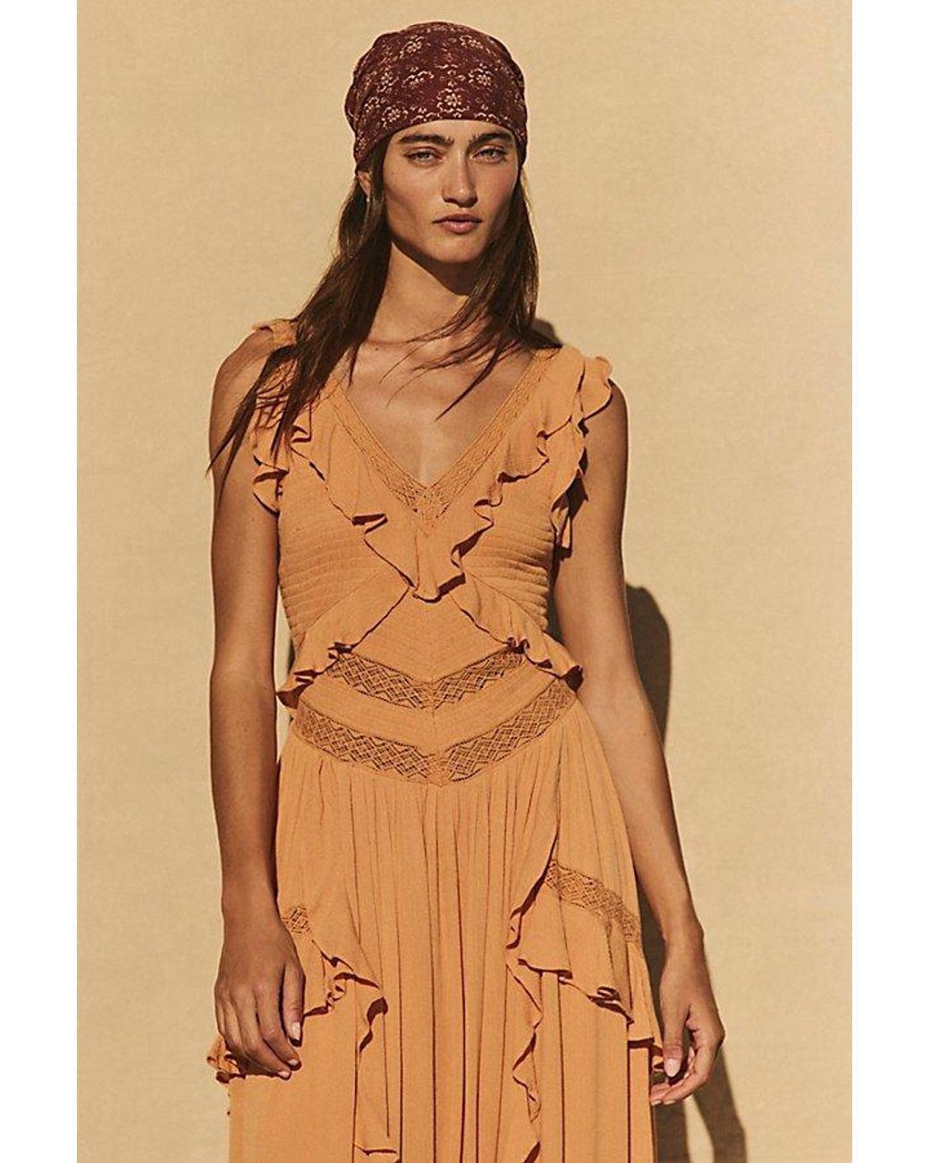 free-est Brown Marsai Maxi Dress By