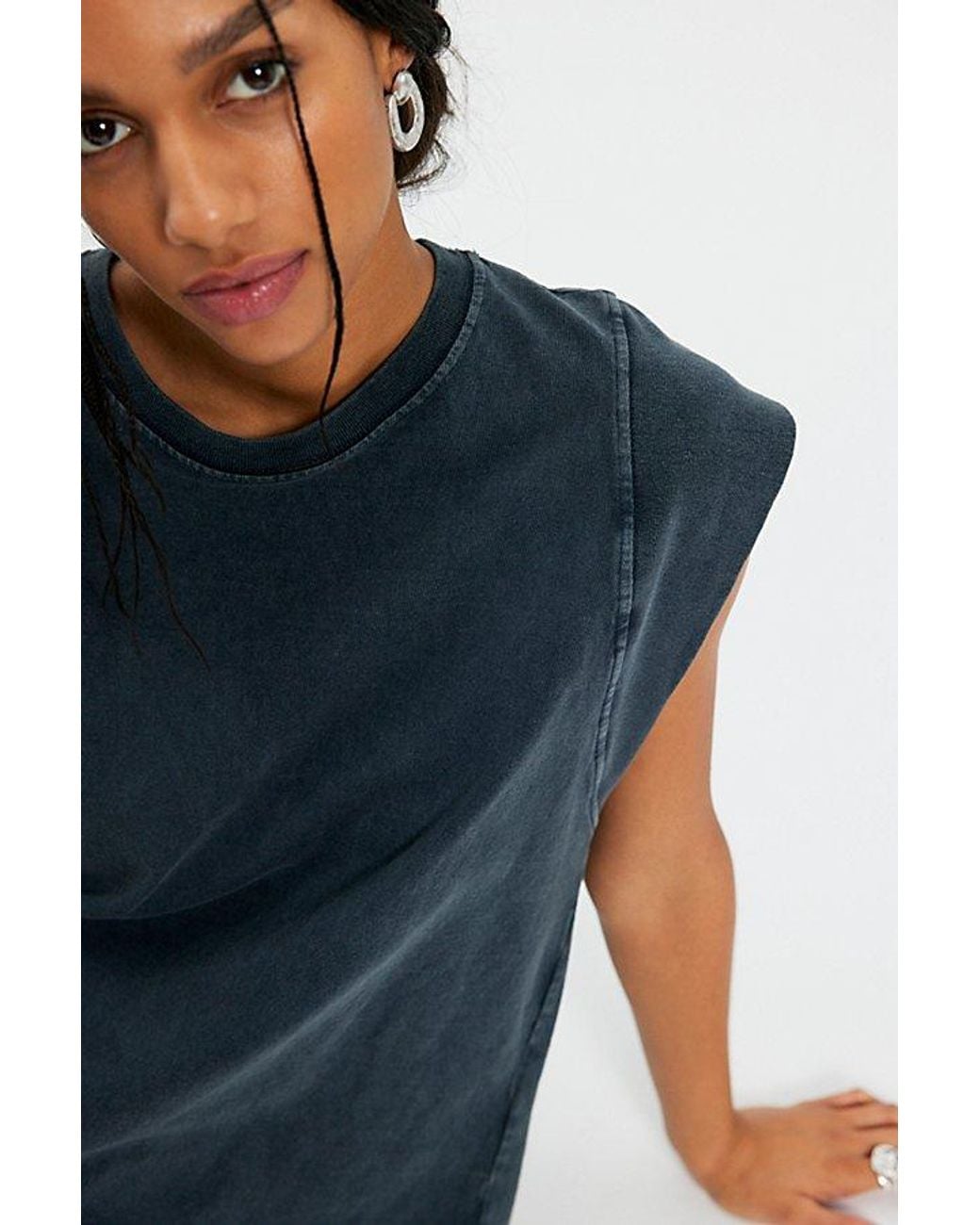 Free People Blue Atlas Muscle Tee