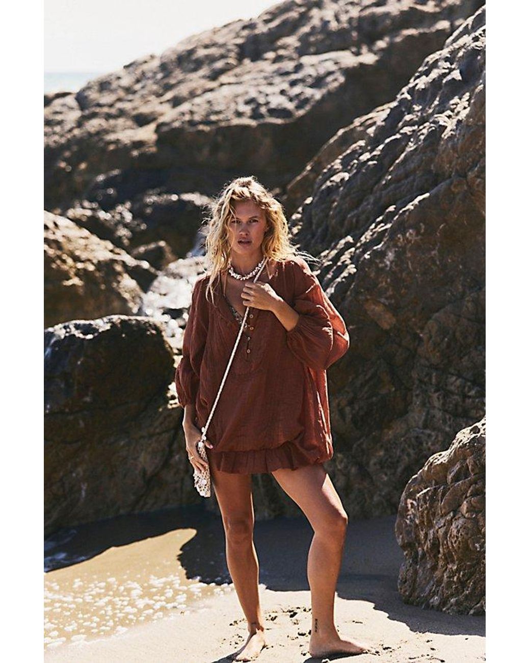 free-est Brown Florence Mini Dress By