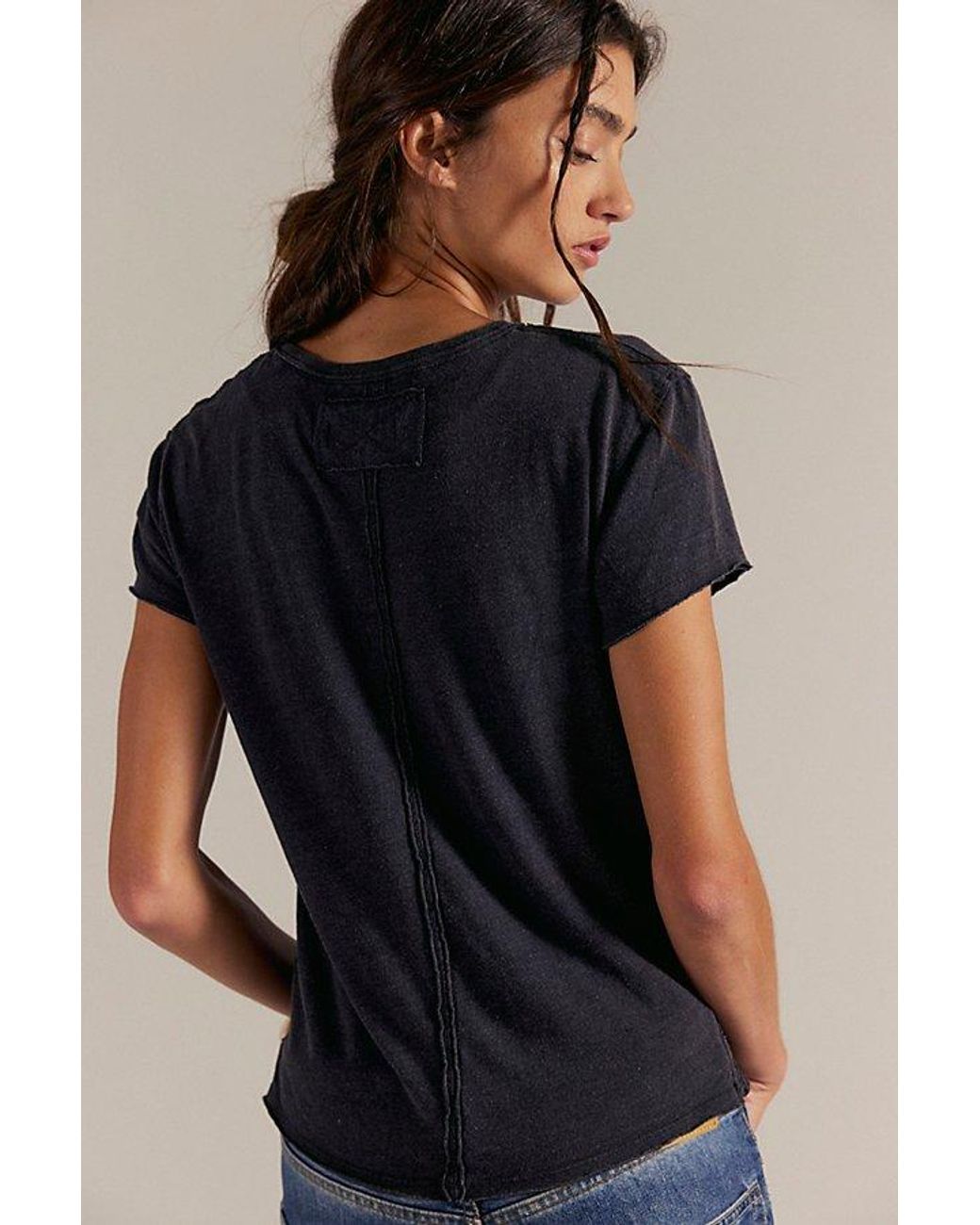 Free People Black We The Free Nova Tee