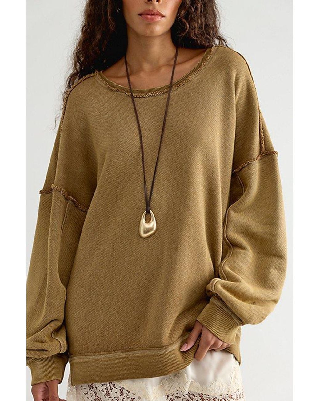 Free People Multicolor Faded Memory Long Sleeve Pullover