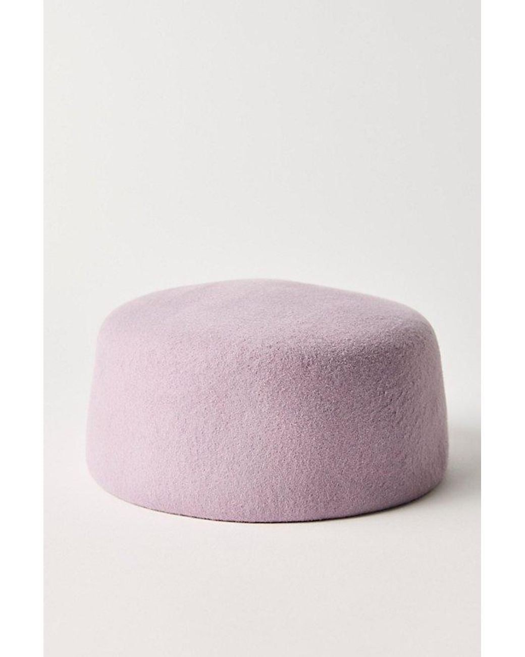 Free People Purple Prim Pillbox Hat