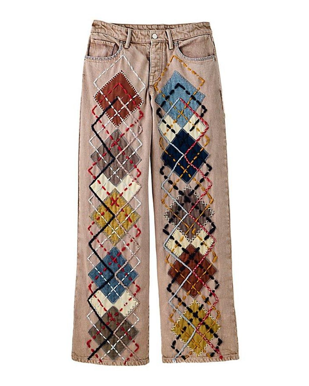 Free People Gray Sterling Baggy Wide-Leg Jeans