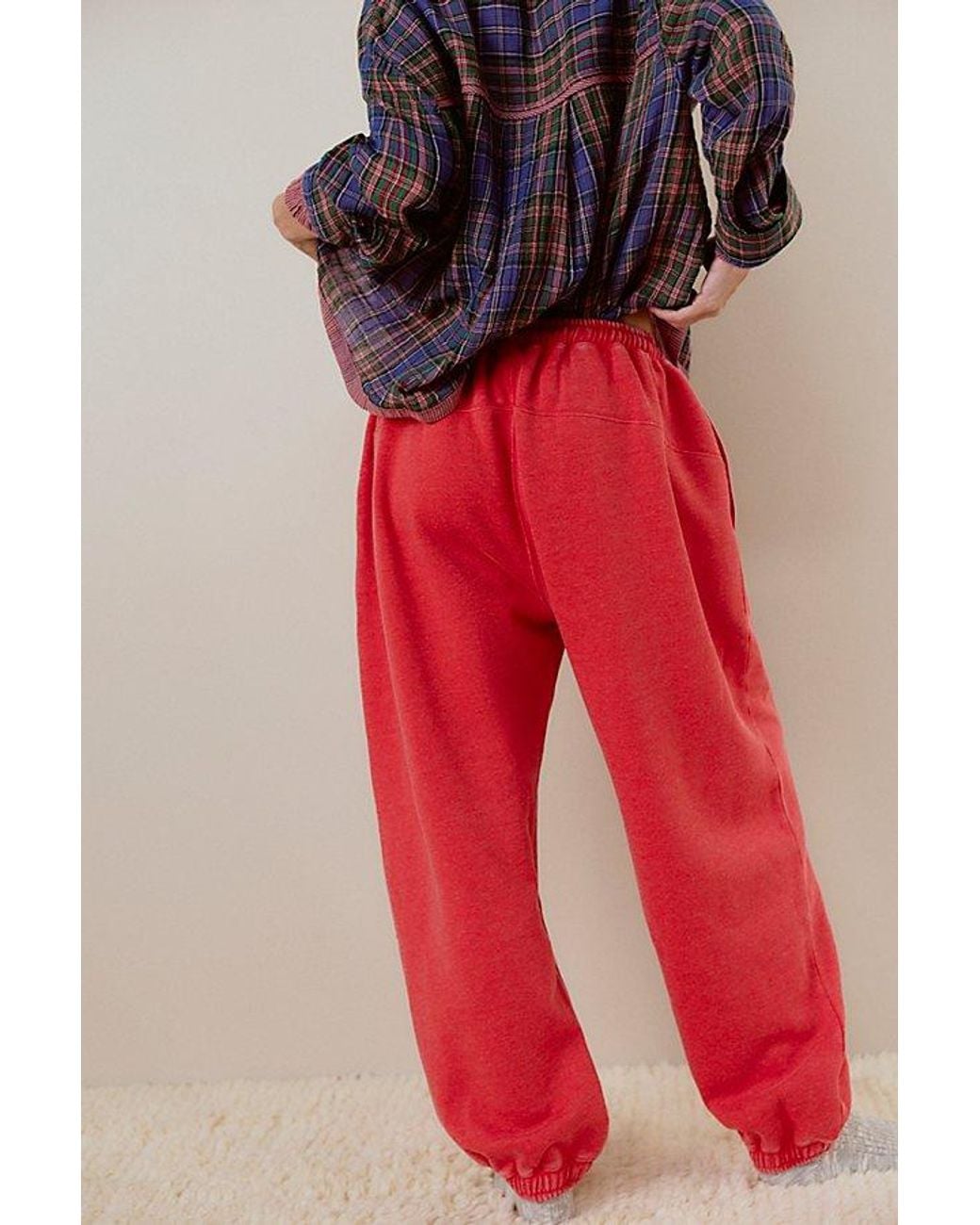 Intimately By Free People Red Slow It Down Joggers By